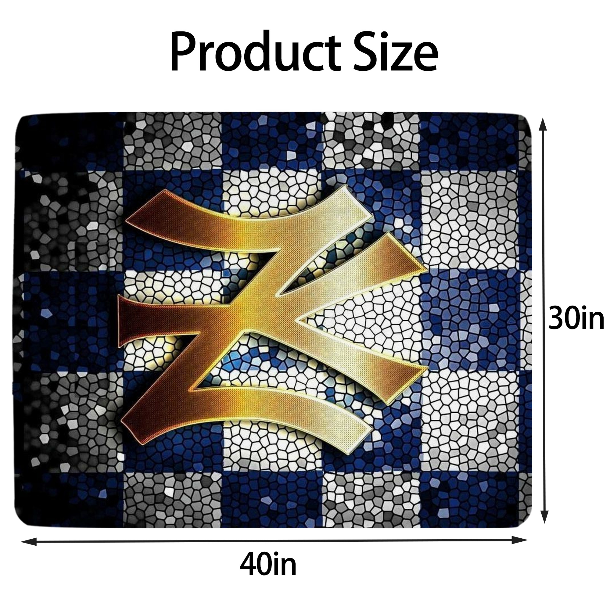 New York Yankees 129 Soft Plush Fleece Blanket 30x40 Inch - 300GSM Flannel, Ultra Soft & Warm, Lightweight & Durable, Perfect For Kids, Adults, Couch, Bed, Camping, Travel, Gift For Family & Friends