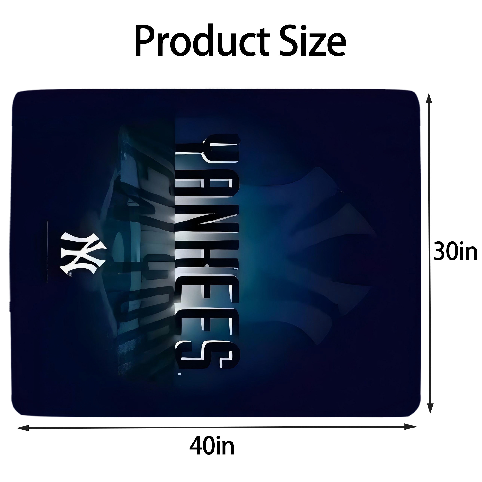 New York Yankees 160 Soft Plush Fleece Blanket 30x40 Inch - 300GSM Flannel, Ultra Soft & Warm, Lightweight & Durable, Perfect For Kids, Adults, Couch, Bed, Camping, Travel, Gift For Family & Friends