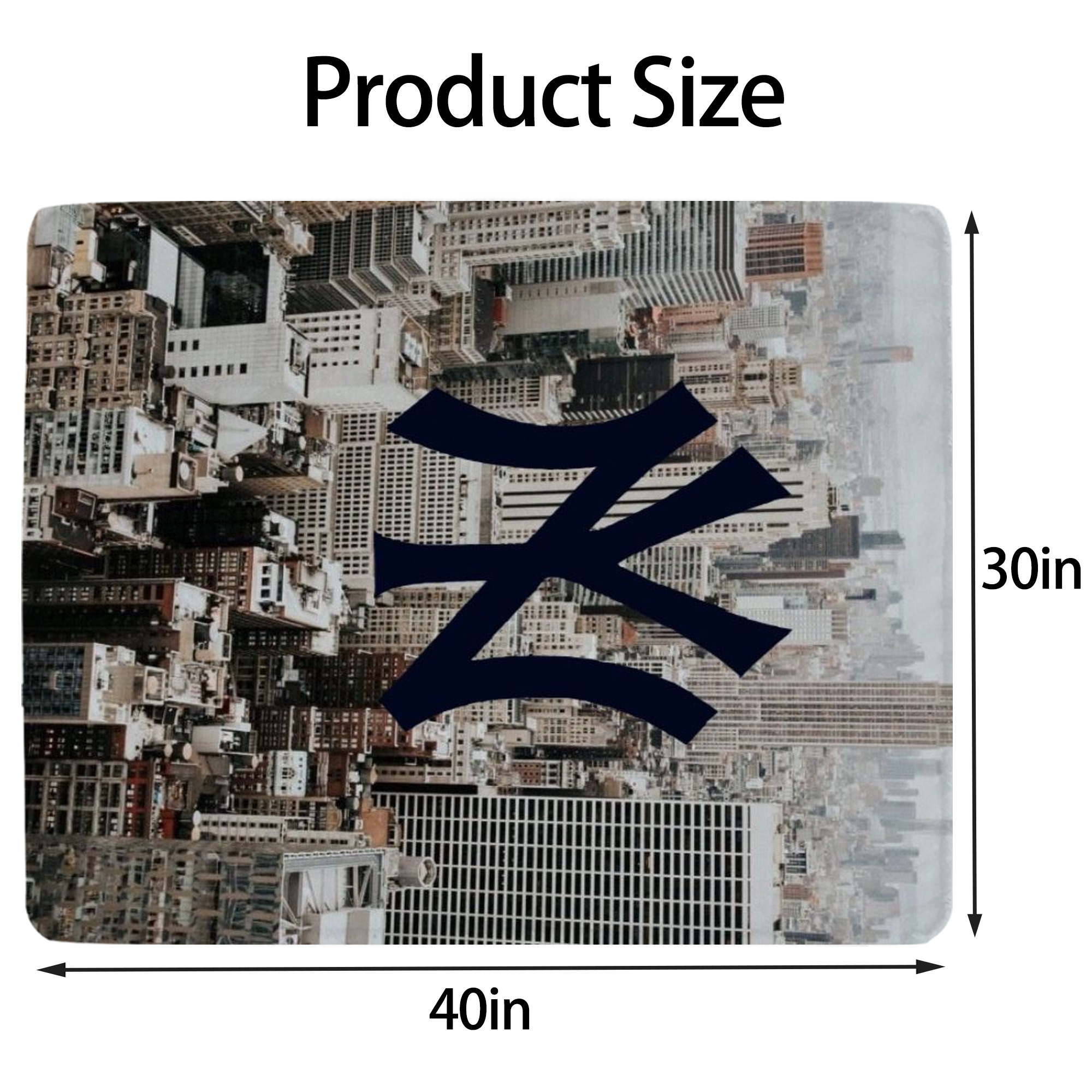 New York Yankees 171 Soft Plush Fleece Blanket 30x40 Inch - 300GSM Flannel, Ultra Soft & Warm, Lightweight & Durable, Perfect For Kids, Adults, Couch, Bed, Camping, Travel, Gift For Family & Friends