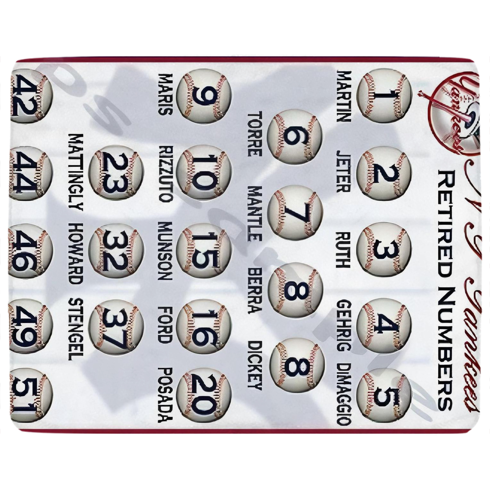 New York Yankees 201 Soft Plush Fleece Blanket 30x40 Inch - 300GSM Flannel, Ultra Soft & Warm, Lightweight & Durable, Perfect For Kids, Adults, Couch, Bed, Camping, Travel, Gift For Family & Friends