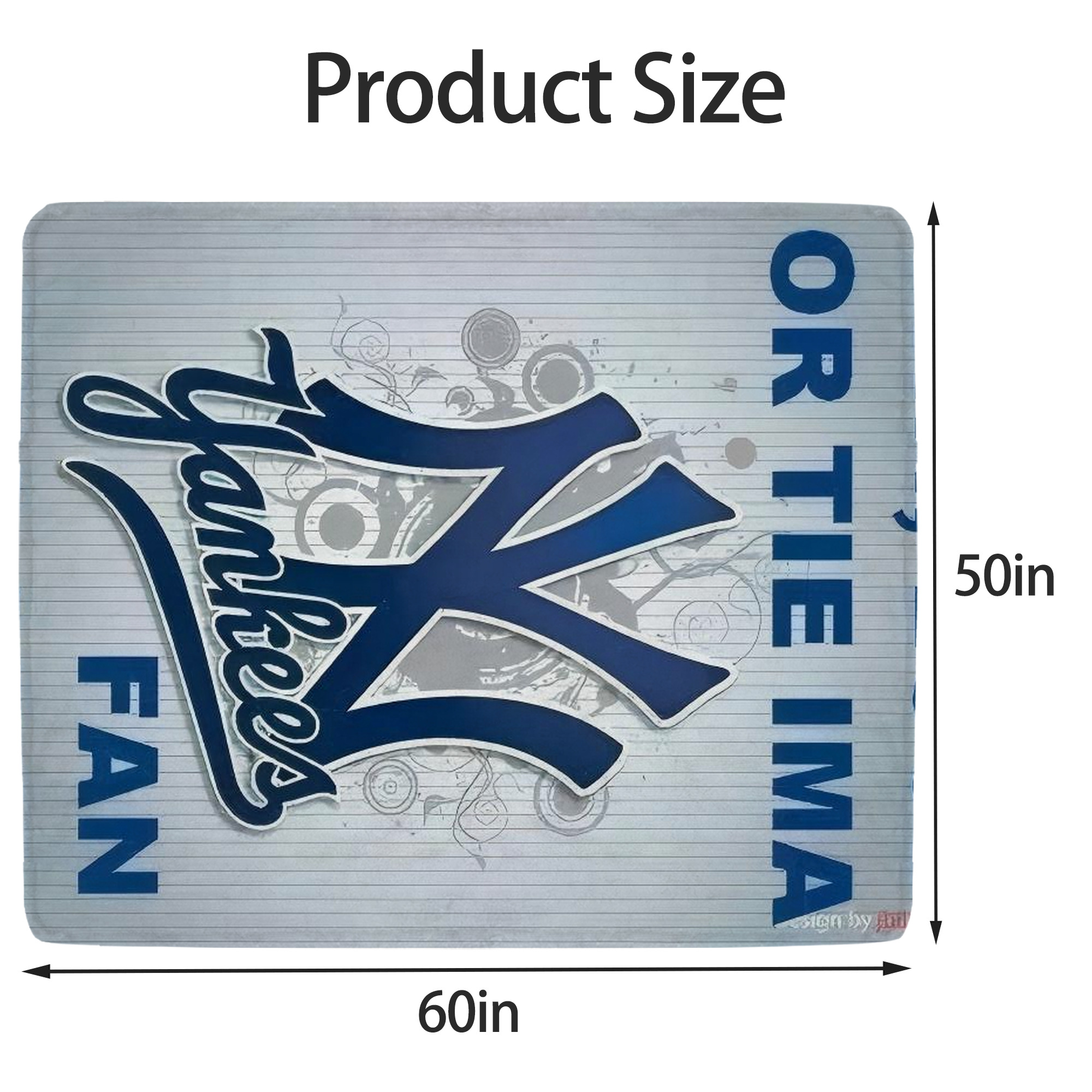 New York Yankees 100 Soft Fleece Throw Blanket 50 X 60 Inch – Super Soft, Lightweight, And Durable – Perfect For Sofa, Bed, Camping, And More – Ideal Gift For Family And Friends