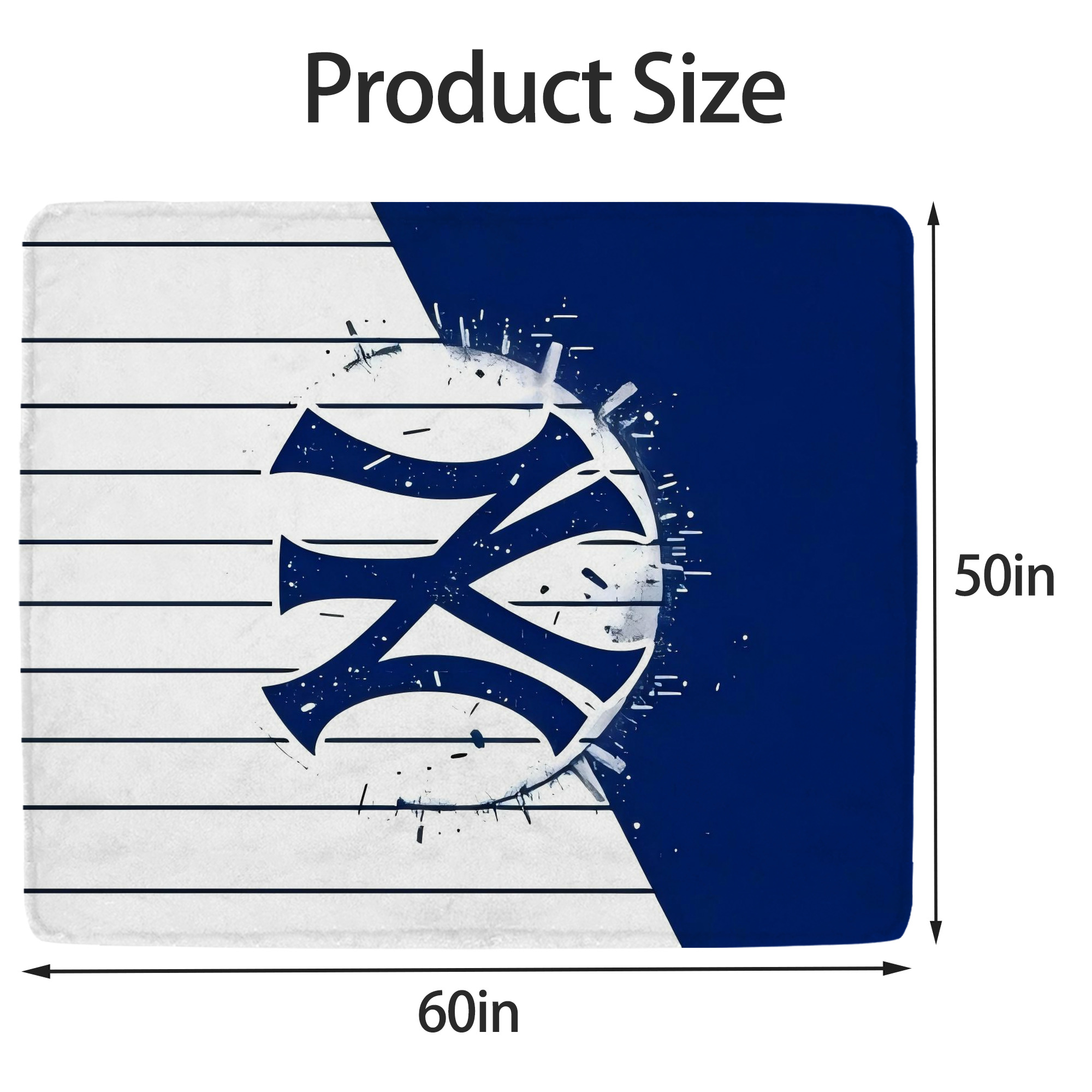 New York Yankees 106 Soft Fleece Throw Blanket 50 X 60 Inch – Super Soft, Lightweight, And Durable – Perfect For Sofa, Bed, Camping, And More – Ideal Gift For Family And Friends