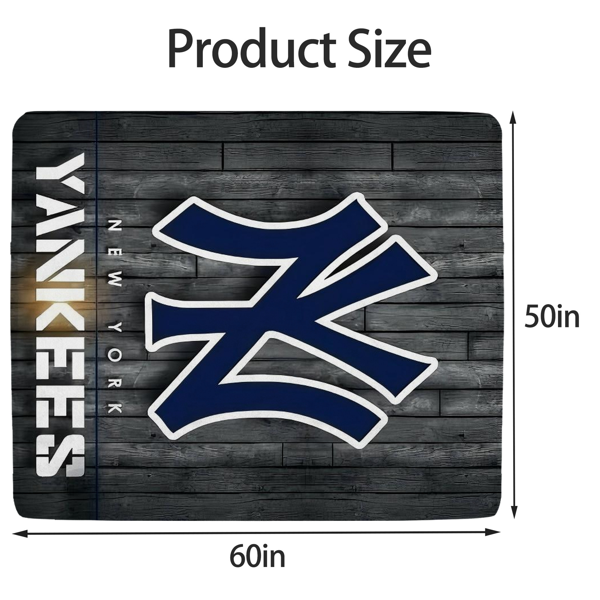 New York Yankees 127 Soft Fleece Throw Blanket 50 X 60 Inch – Super Soft, Lightweight, And Durable – Perfect For Sofa, Bed, Camping, And More – Ideal Gift For Family And Friends