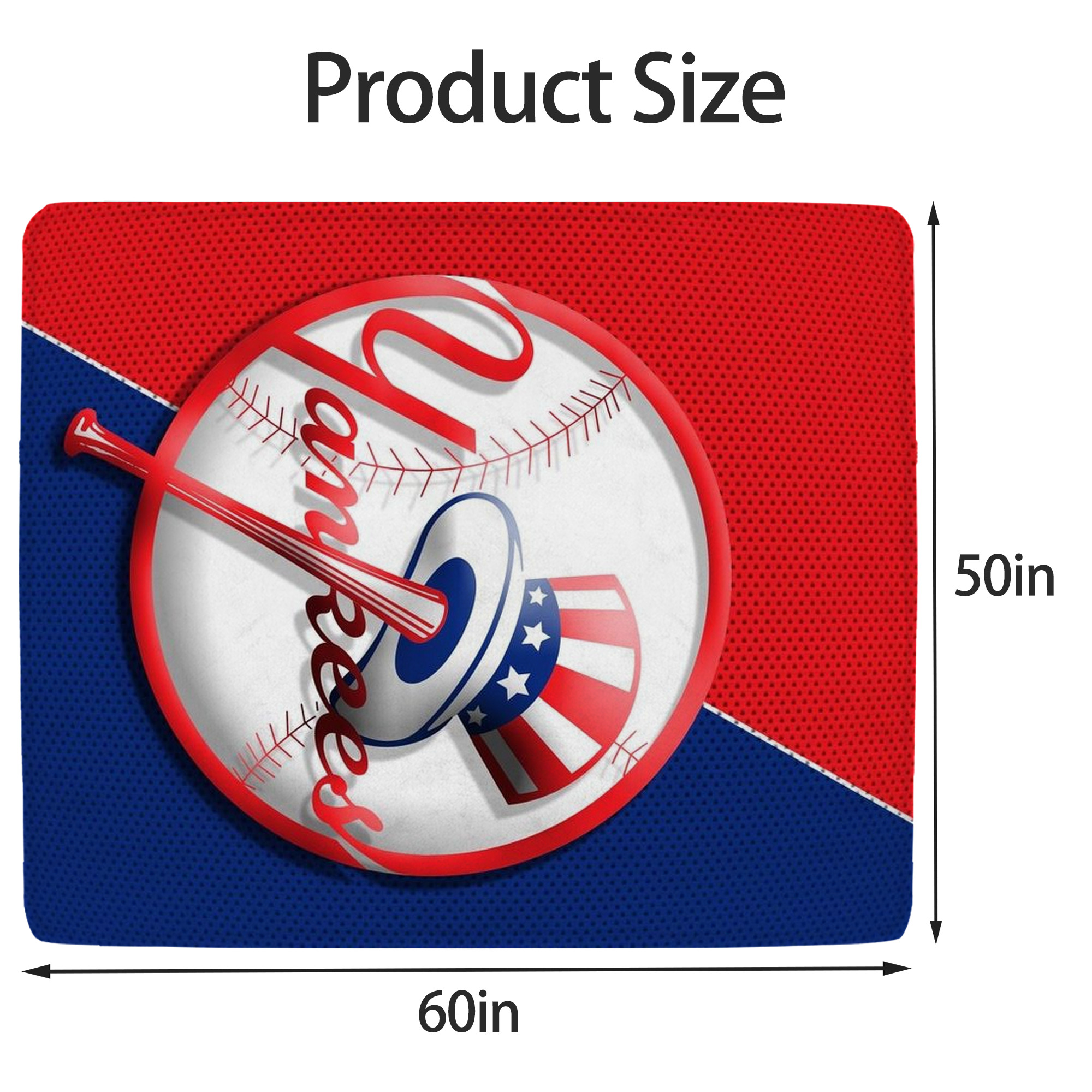 New York Yankees 148 Soft Fleece Throw Blanket 50 X 60 Inch – Super Soft, Lightweight, And Durable – Perfect For Sofa, Bed, Camping, And More – Ideal Gift For Family And Friends