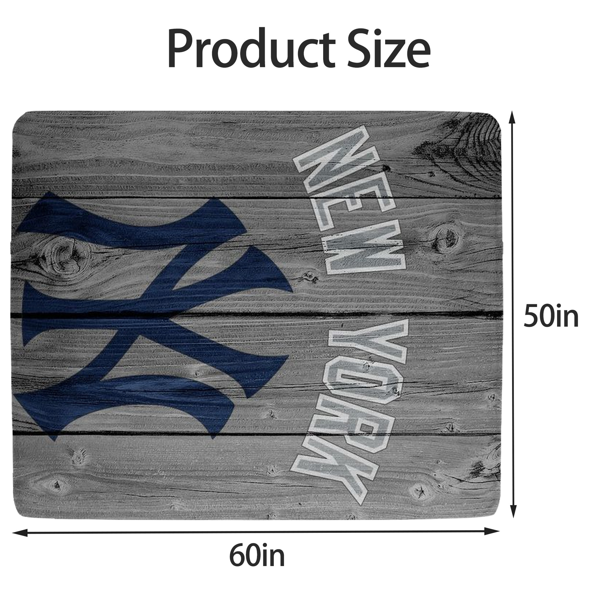 New York Yankees 204 Soft Fleece Throw Blanket 50 X 60 Inch – Super Soft, Lightweight, And Durable – Perfect For Sofa, Bed, Camping, And More – Ideal Gift For Family And Friends