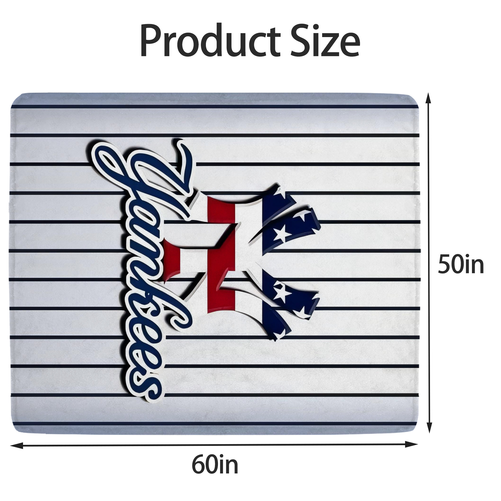 New York Yankees 227 Soft Fleece Throw Blanket 50 X 60 Inch – Super Soft, Lightweight, And Durable – Perfect For Sofa, Bed, Camping, And More – Ideal Gift For Family And Friends