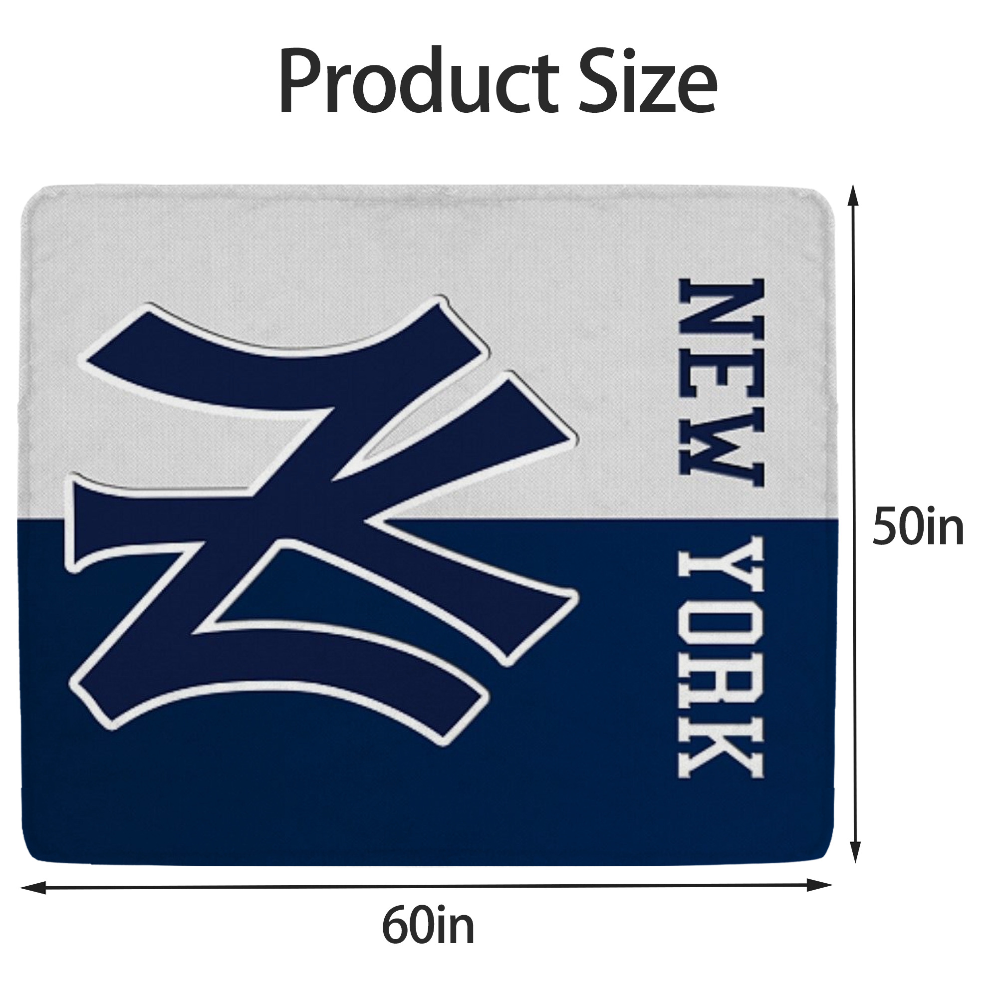 New York Yankees 332 Soft Fleece Throw Blanket 50 X 60 Inch – Super Soft, Lightweight, And Durable – Perfect For Sofa, Bed, Camping, And More – Ideal Gift For Family And Friends