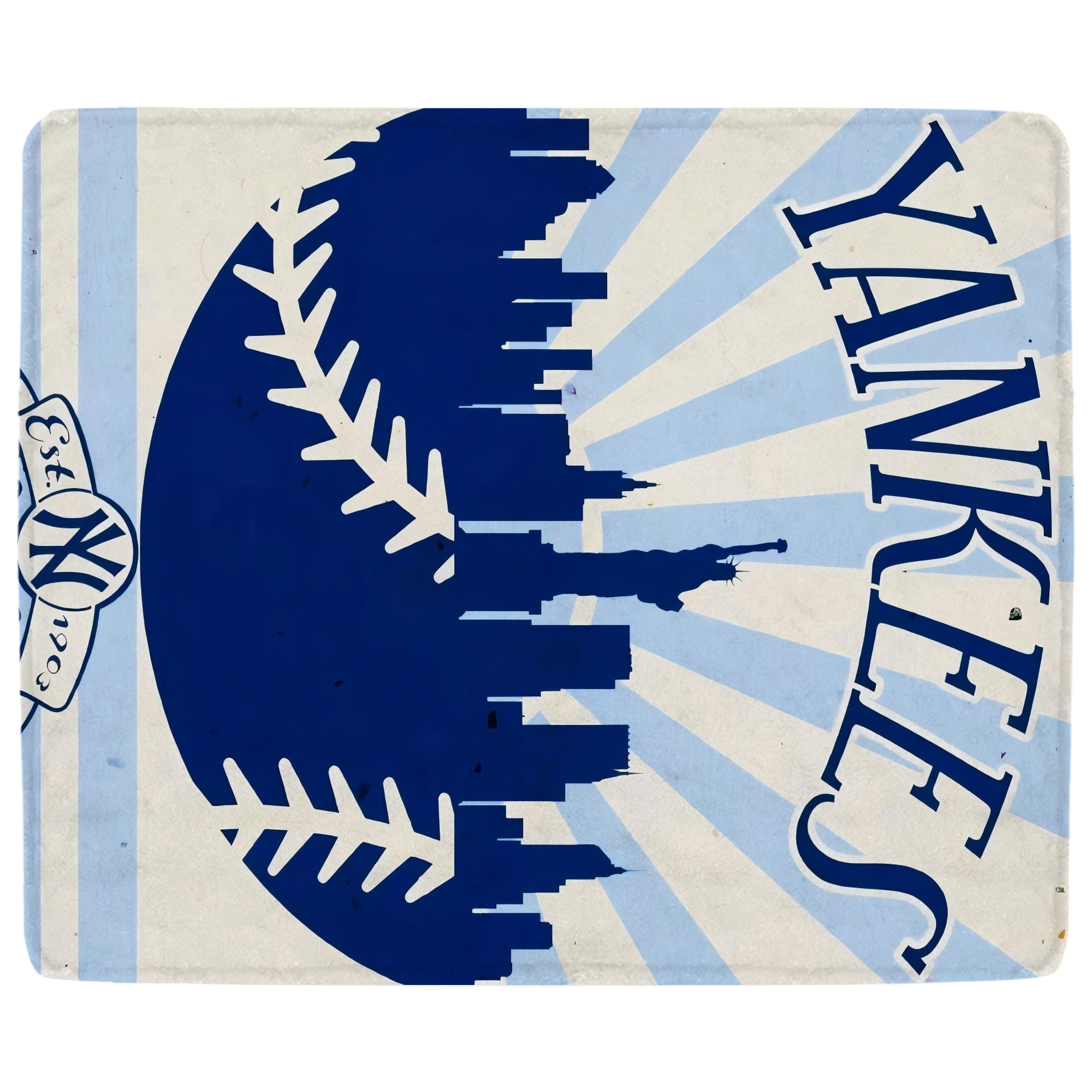 New York Yankees 143 Soft Fleece Throw Blanket 50 X 60 Inch – Super Soft, Lightweight, And Durable – Perfect For Sofa, Bed, Camping, And More – Ideal Gift For Family And Friends