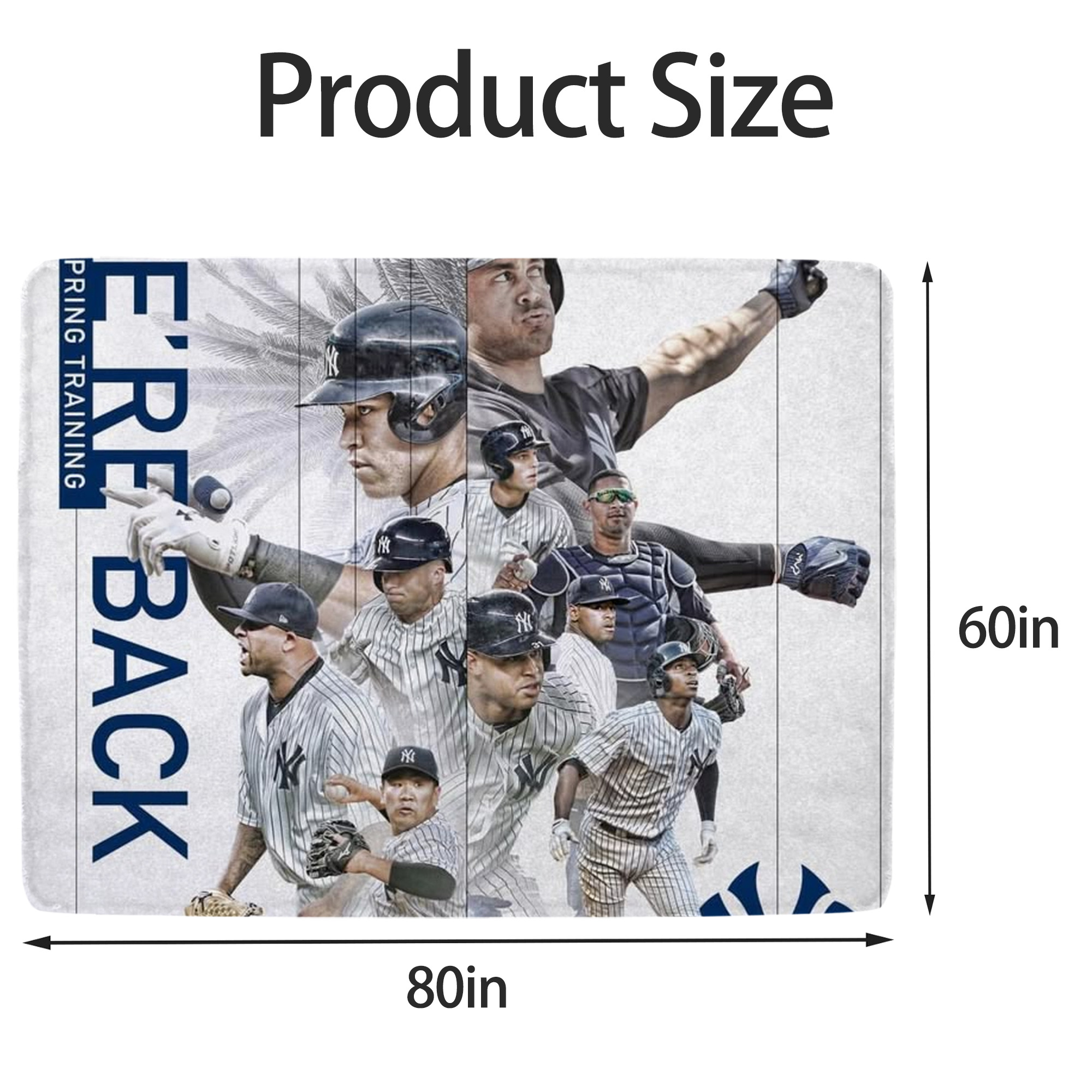 New York Yankees 109 Soft Fleece Throw Blanket 60 X 80 Inch – Super Soft, Lightweight, And Durable – Perfect For Sofa, Bed, Camping, And More – Ideal Gift For Family And Friends