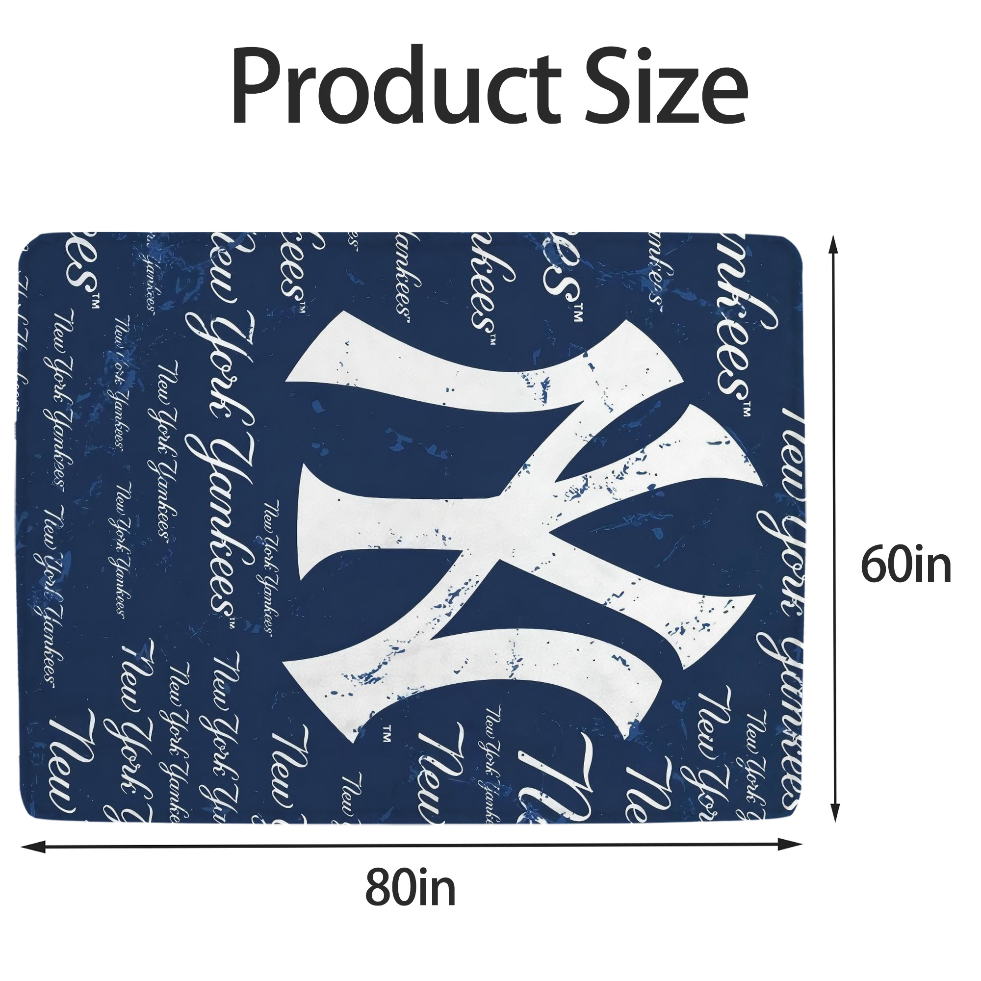 New York Yankees 117 Soft Fleece Throw Blanket 60 X 80 Inch – Super Soft, Lightweight, And Durable – Perfect For Sofa, Bed, Camping, And More – Ideal Gift For Family And Friends