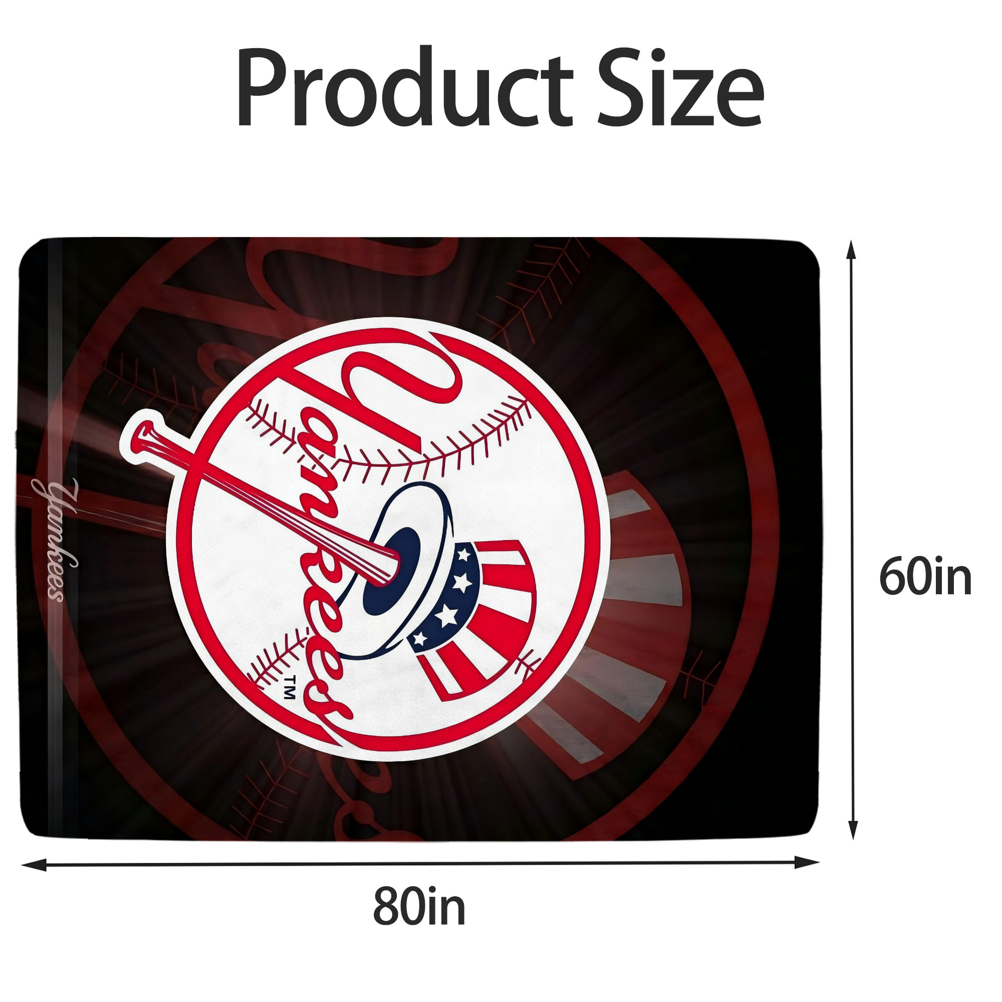New York Yankees 124 Soft Fleece Throw Blanket 60 X 80 Inch – Super Soft, Lightweight, And Durable – Perfect For Sofa, Bed, Camping, And More – Ideal Gift For Family And Friends