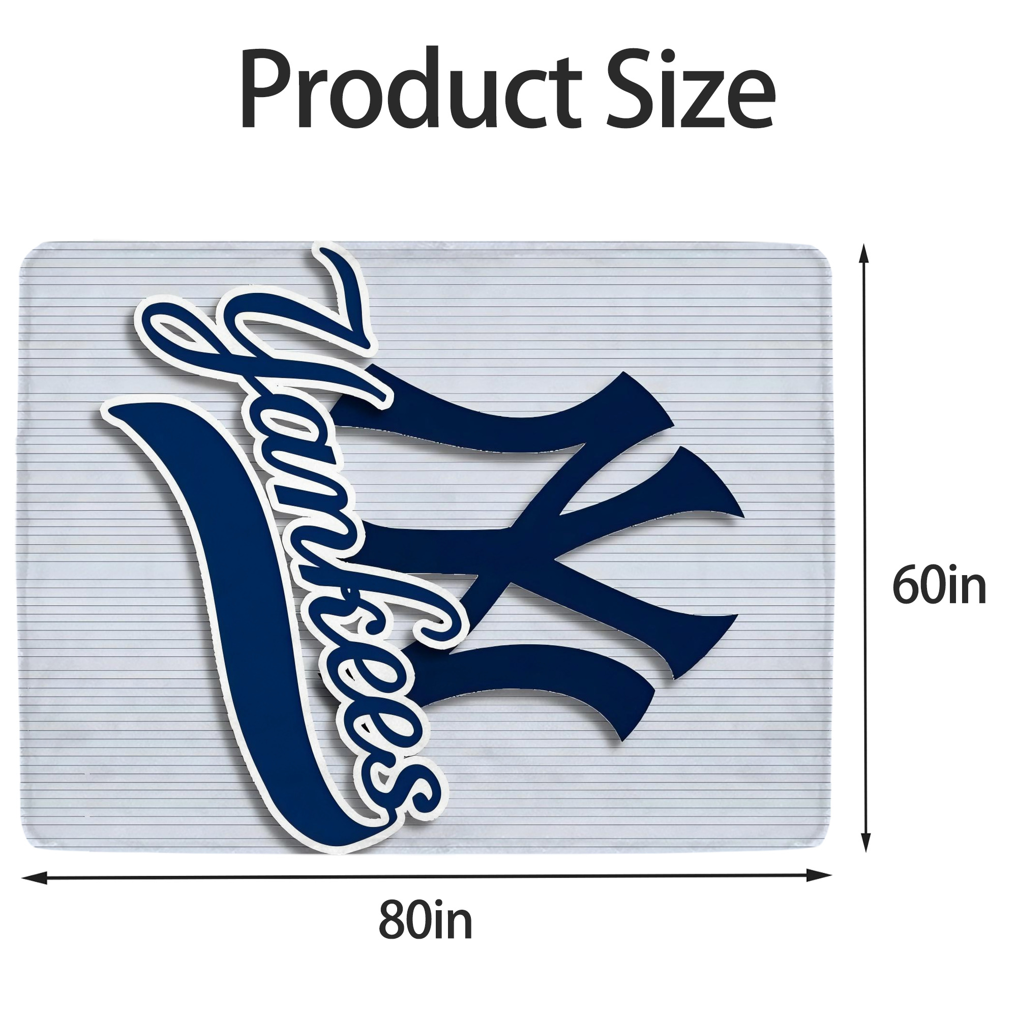 New York Yankees 151 Soft Fleece Throw Blanket 60 X 80 Inch – Super Soft, Lightweight, And Durable – Perfect For Sofa, Bed, Camping, And More – Ideal Gift For Family And Friends