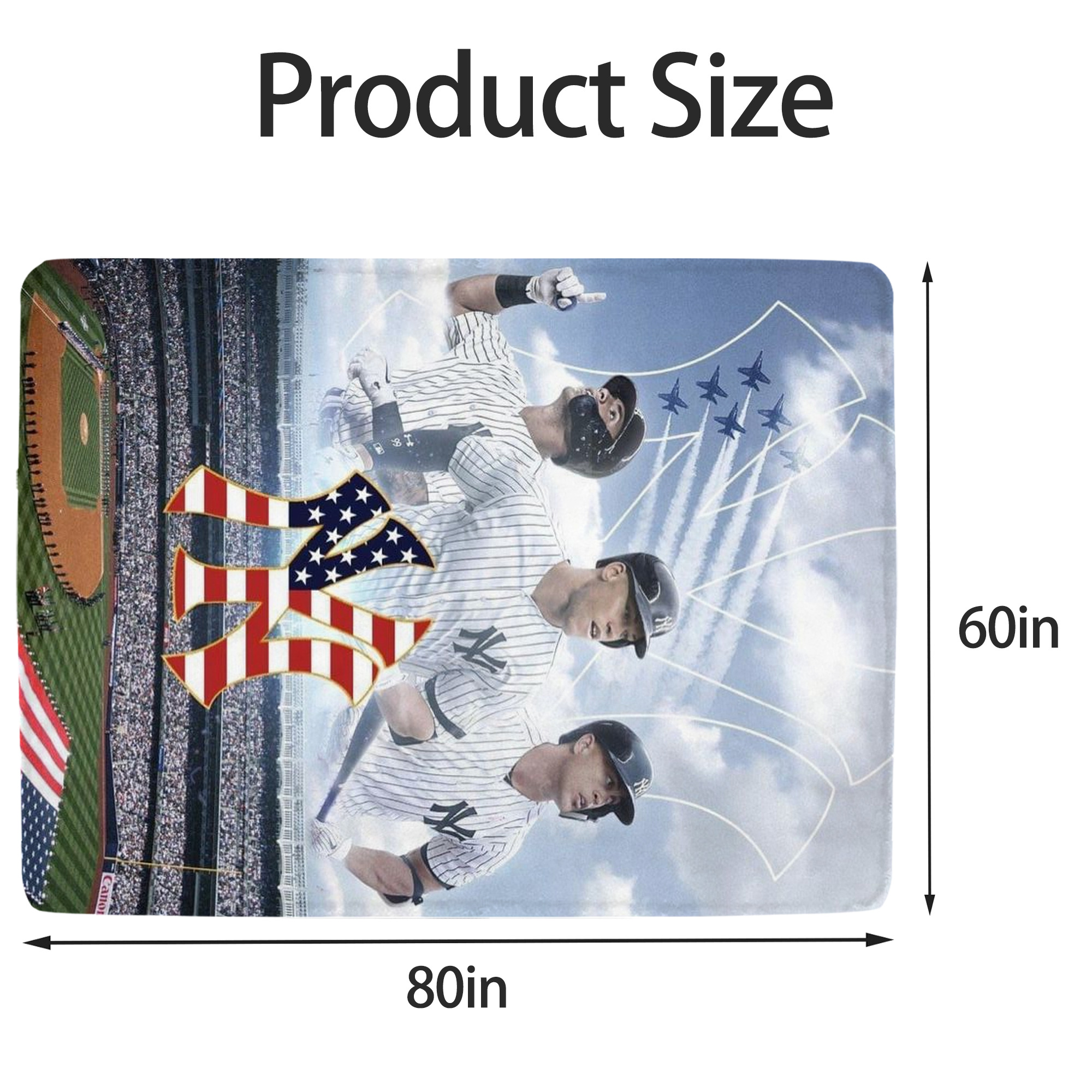 New York Yankees 161 Soft Fleece Throw Blanket 60 X 80 Inch – Super Soft, Lightweight, And Durable – Perfect For Sofa, Bed, Camping, And More – Ideal Gift For Family And Friends