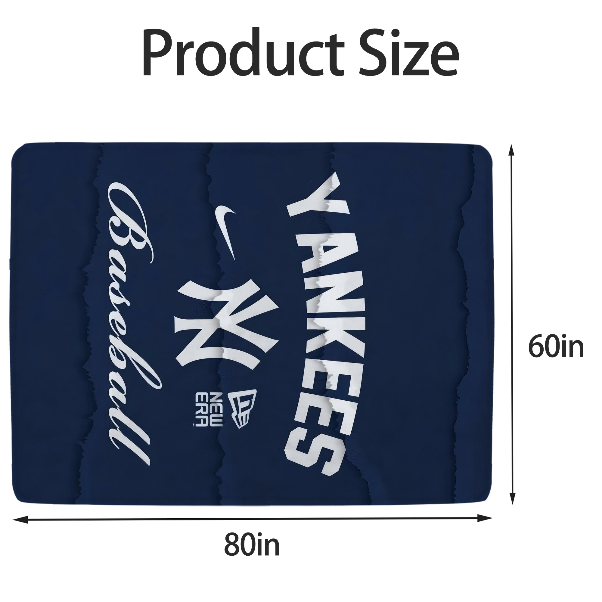New York Yankees 167 Soft Fleece Throw Blanket 60 X 80 Inch – Super Soft, Lightweight, And Durable – Perfect For Sofa, Bed, Camping, And More – Ideal Gift For Family And Friends