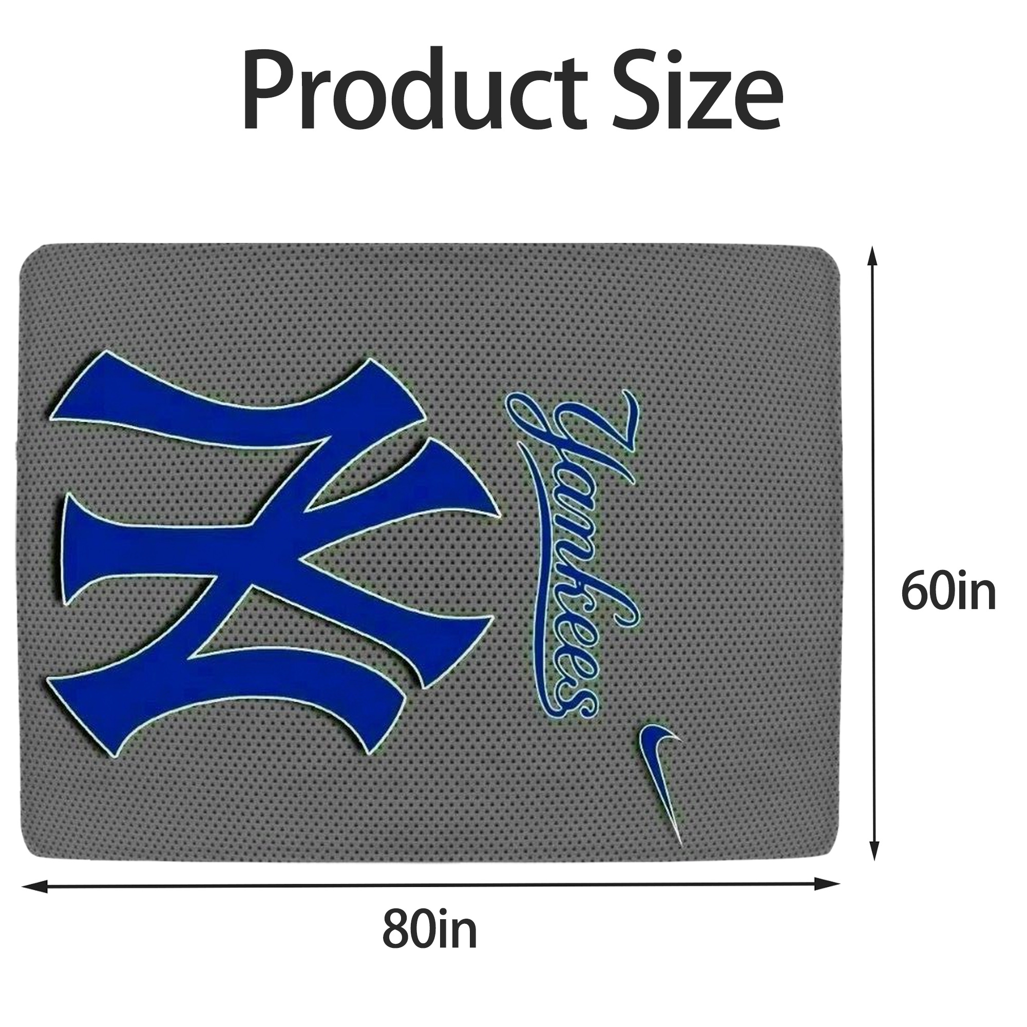 New York Yankees 180 Soft Fleece Throw Blanket 60 X 80 Inch – Super Soft, Lightweight, And Durable – Perfect For Sofa, Bed, Camping, And More – Ideal Gift For Family And Friends