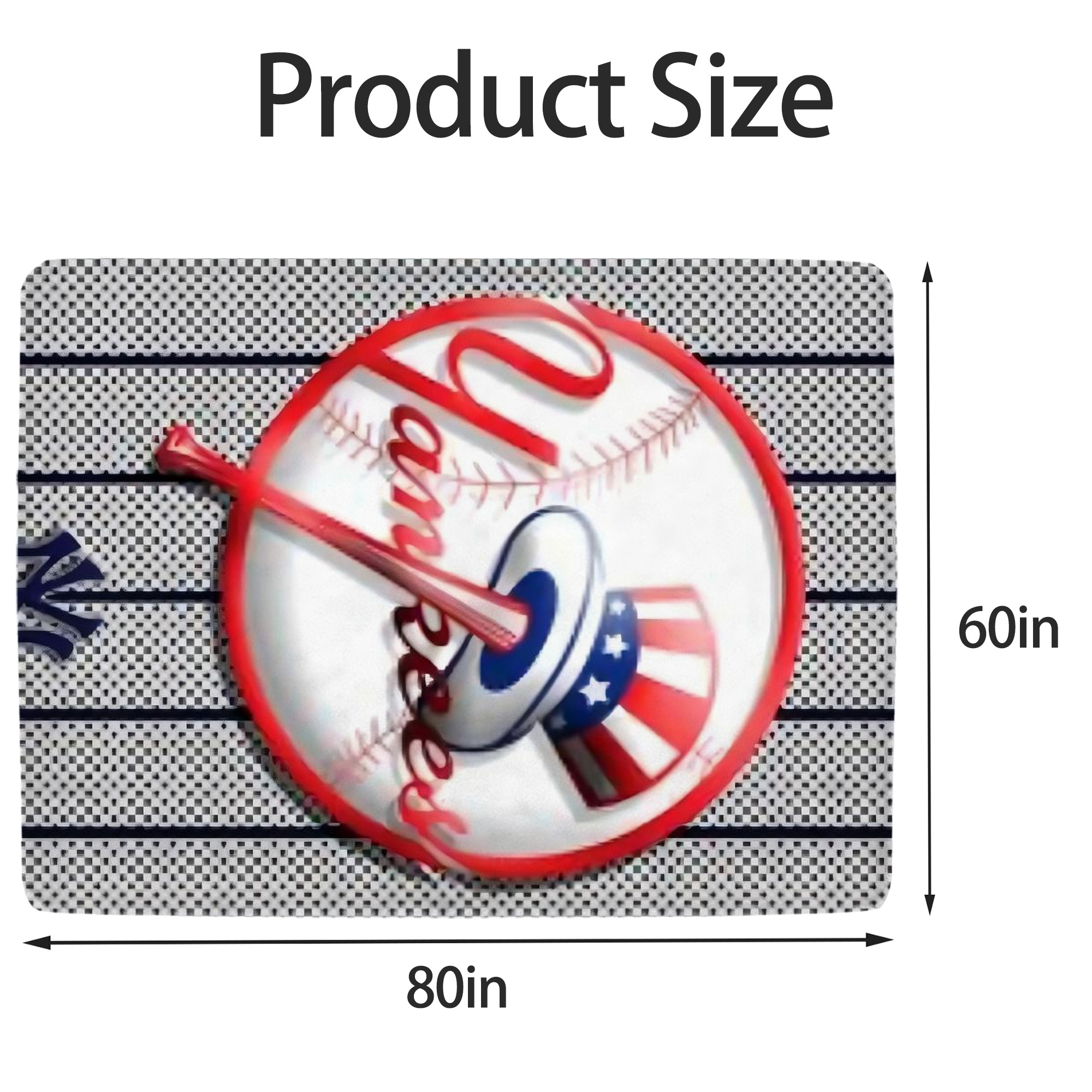 New York Yankees 191 Soft Fleece Throw Blanket 60 X 80 Inch – Super Soft, Lightweight, And Durable – Perfect For Sofa, Bed, Camping, And More – Ideal Gift For Family And Friends