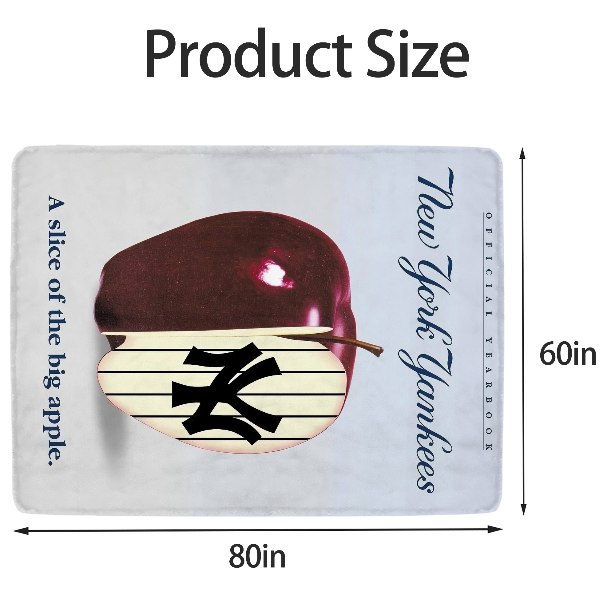 New York Yankees 202 Soft Fleece Throw Blanket 60 X 80 Inch – Super Soft, Lightweight, And Durable – Perfect For Sofa, Bed, Camping, And More – Ideal Gift For Family And Friends