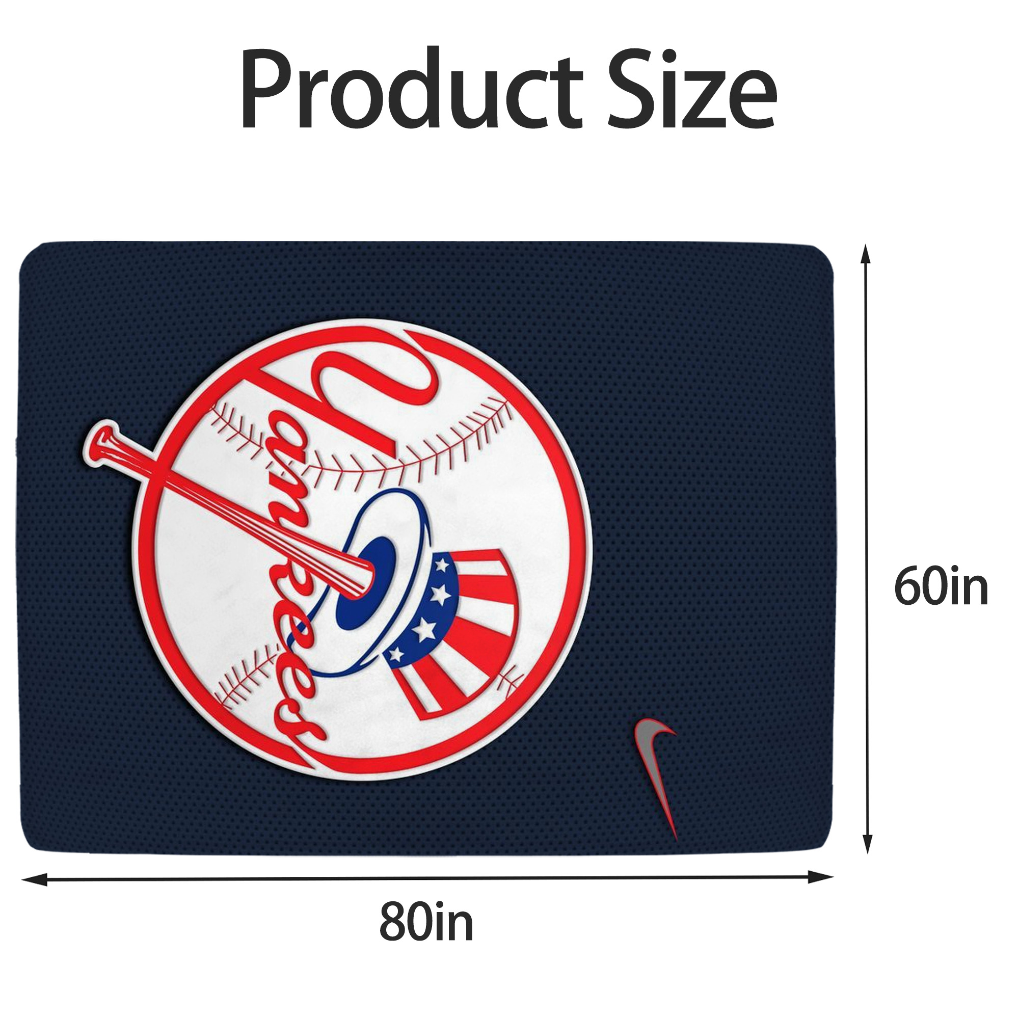 New York Yankees 208 Soft Fleece Throw Blanket 60 X 80 Inch – Super Soft, Lightweight, And Durable – Perfect For Sofa, Bed, Camping, And More – Ideal Gift For Family And Friends
