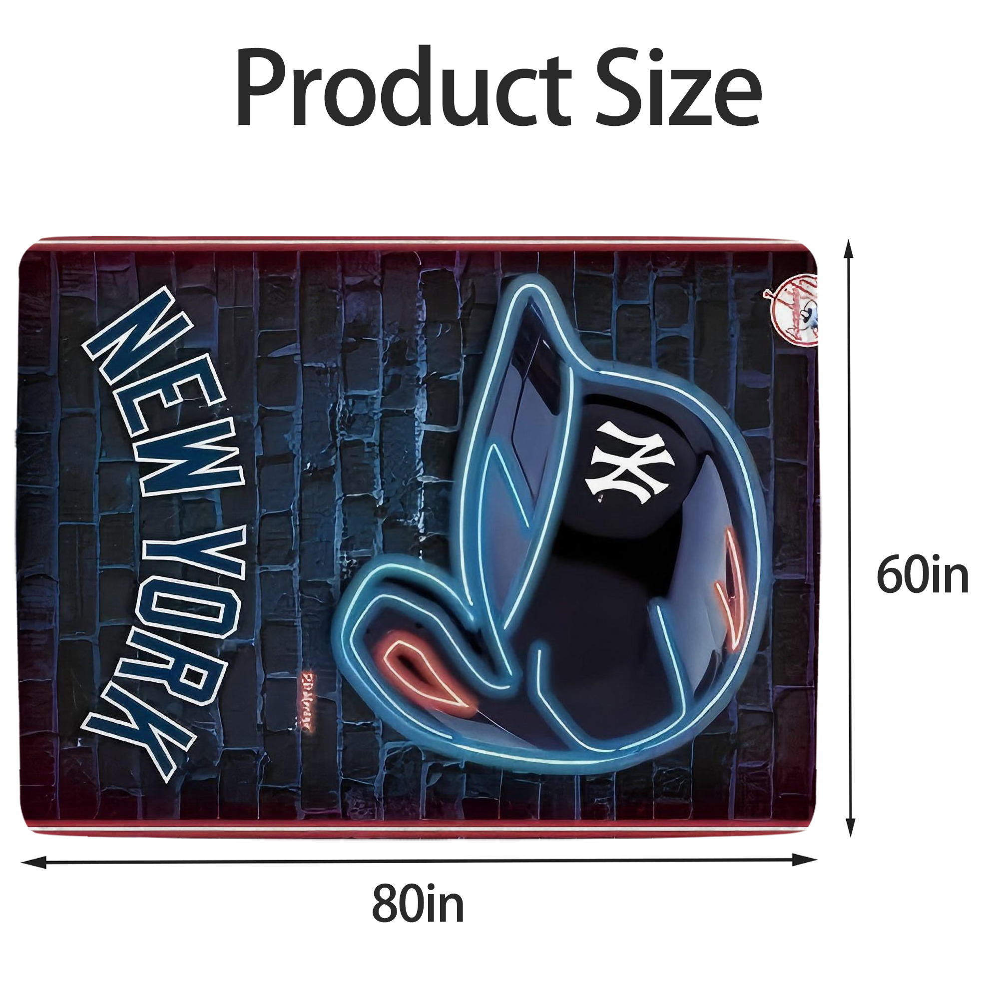 New York Yankees 230 Soft Fleece Throw Blanket 60 X 80 Inch – Super Soft, Lightweight, And Durable – Perfect For Sofa, Bed, Camping, And More – Ideal Gift For Family And Friends