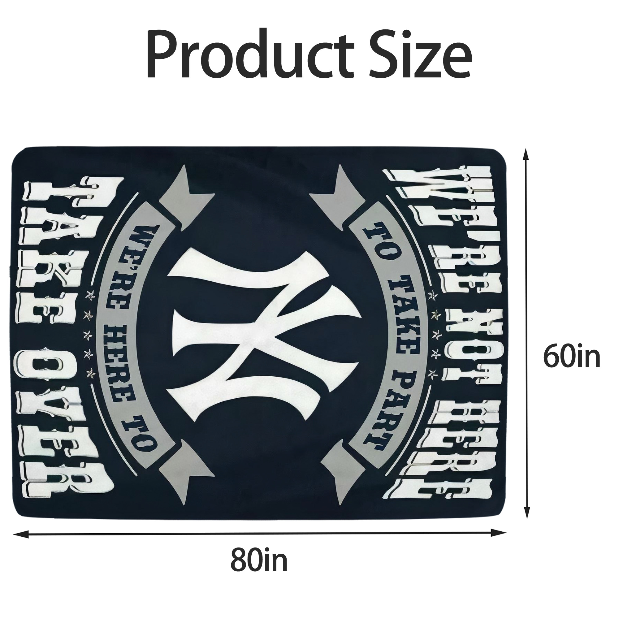 New York Yankees 302 Soft Fleece Throw Blanket 60 X 80 Inch – Super Soft, Lightweight, And Durable – Perfect For Sofa, Bed, Camping, And More – Ideal Gift For Family And Friends