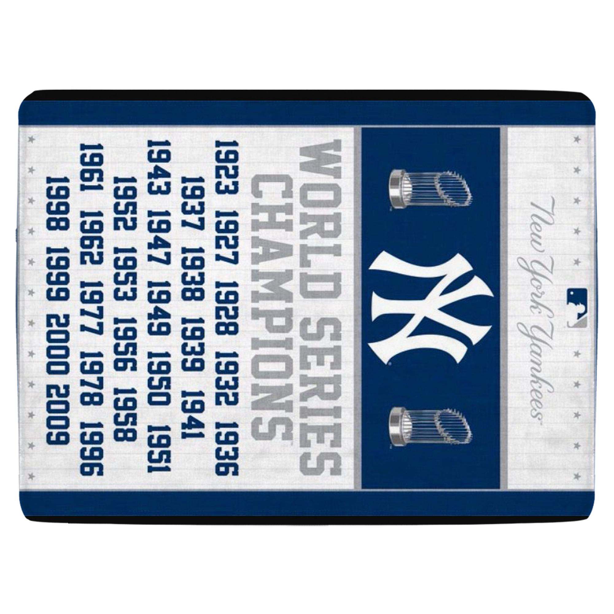 New York Yankees WS Champions Years Soft Fleece Throw Blanket 60 X 80 Inch – Super Soft, Lightweight, And Durable – Perfect For Sofa, Bed, Camping, And More – Ideal Gift For Family And Friends