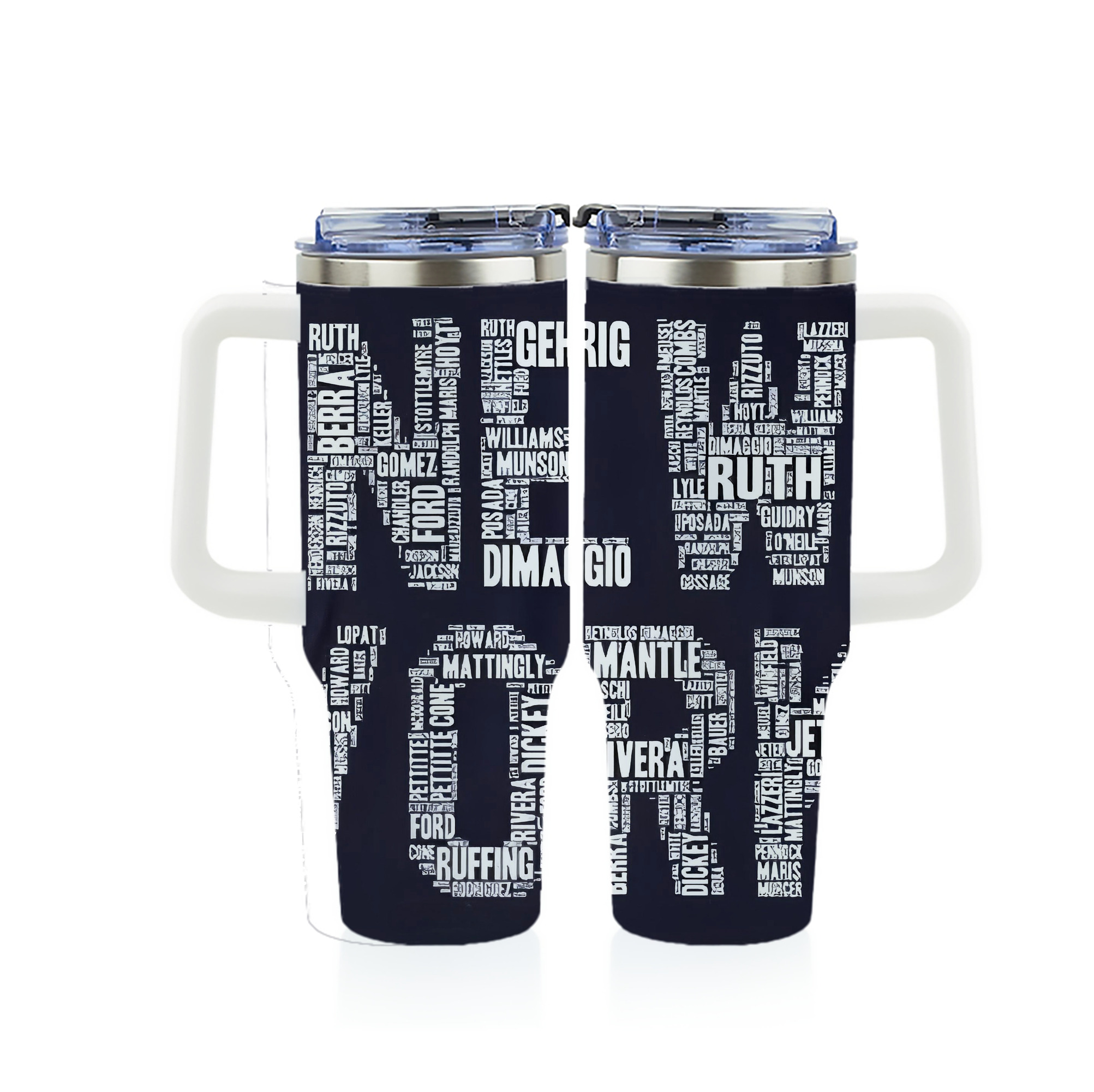 New York Yankees 303 40oz Full Wrap Car Tumbler – Durable Stainless Steel Travel Mug With Vibrant UV Print – Double Wall Insulated, Fits Most Car Cup Holders