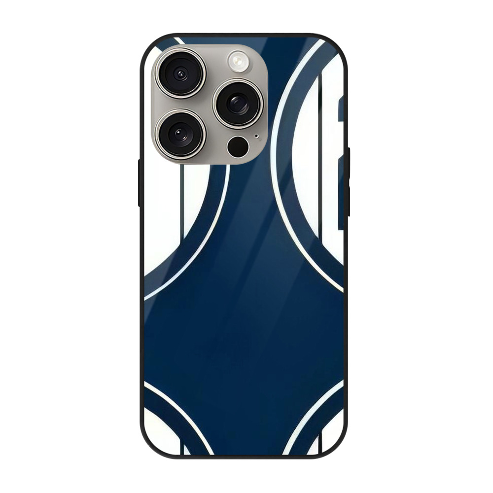 New York Yankees 223 IPhone 15 Pro Mirror Phone Case – UV Printed Glass + TPU – Scratch-Resistant, Wireless Charging Compatible, Precise Fit & Stylish Design