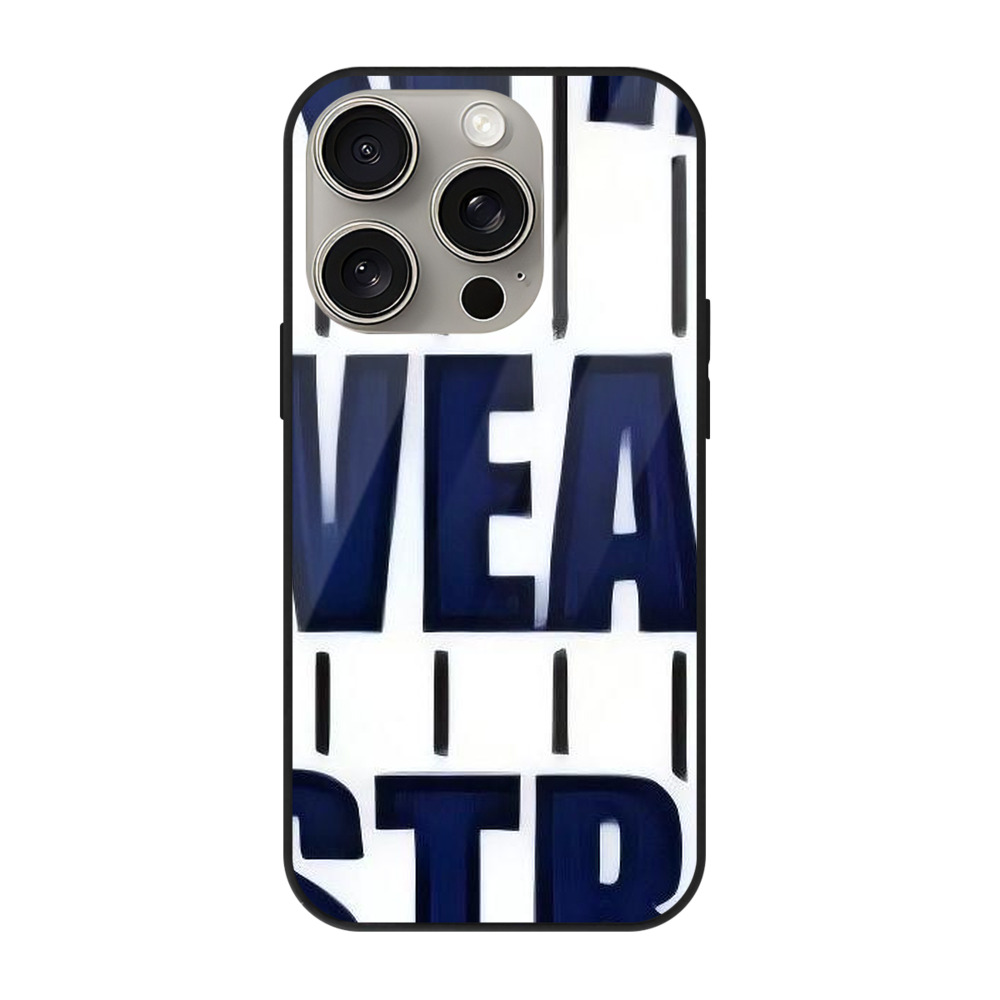 New York Yankees 262 IPhone 15 Pro Mirror Phone Case – UV Printed Glass + TPU – Scratch-Resistant, Wireless Charging Compatible, Precise Fit & Stylish Design