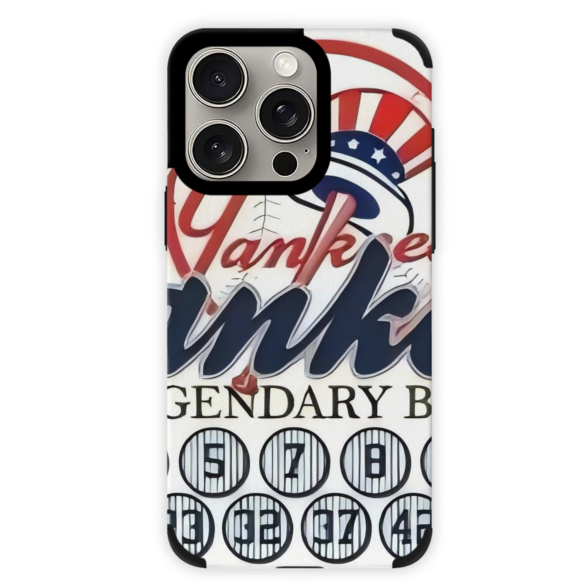 New York Yankees 232 IPhone 15 Pro Max PU Leather Case – Soft Lining, 360° Protection – Precise Fit, 3D Buttons, Easy Charging – Anti-Yellowing, Easy To Clean