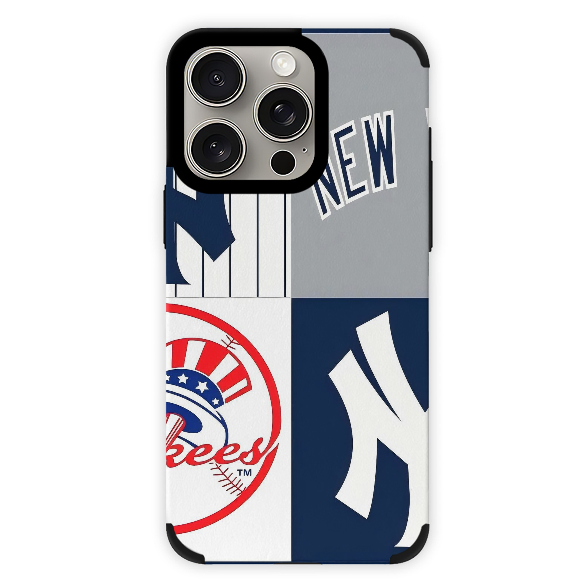 New York Yankees 238 IPhone 15 Pro Max PU Leather Case – Soft Lining, 360° Protection – Precise Fit, 3D Buttons, Easy Charging – Anti-Yellowing, Easy To Clean