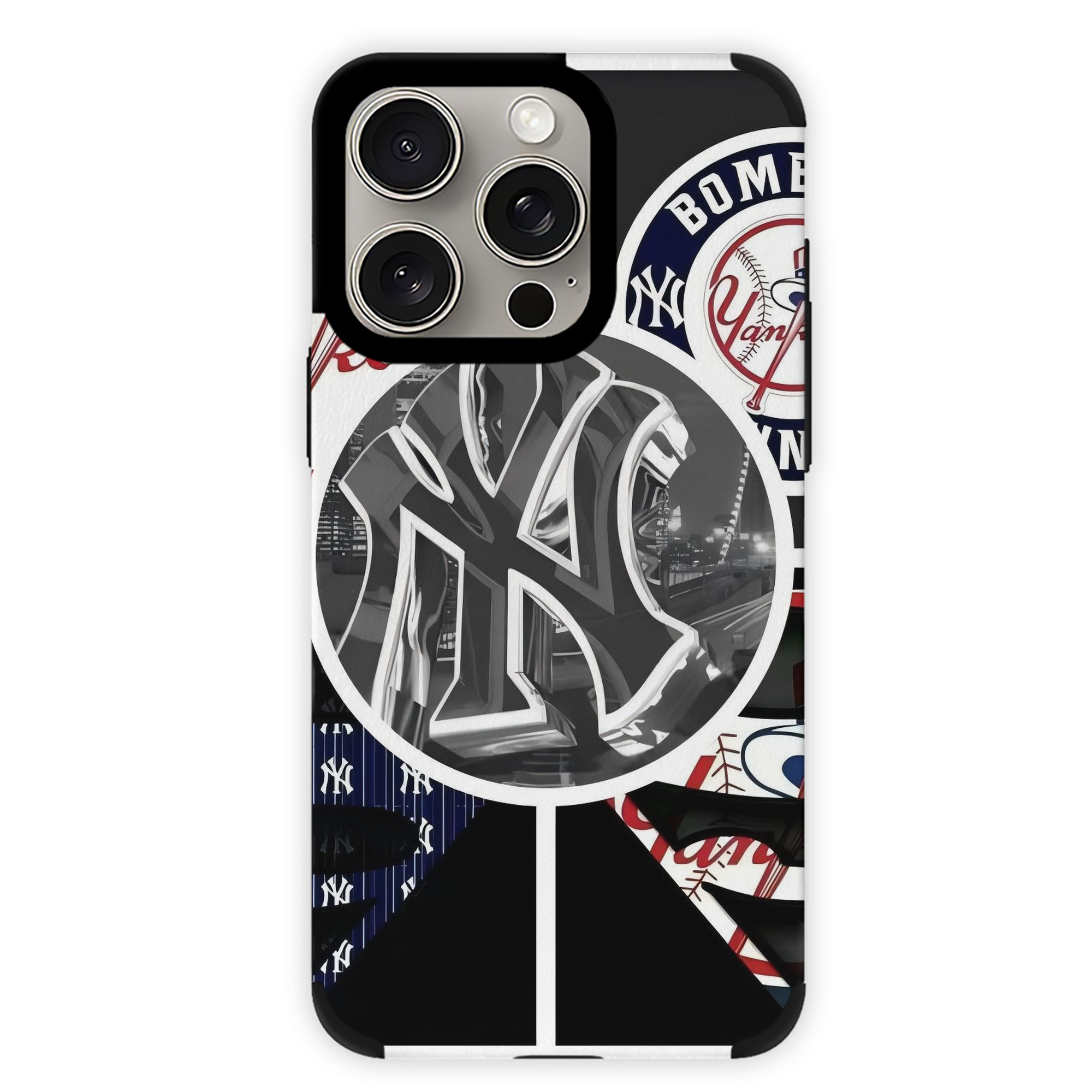 New York Yankees 269 IPhone 15 Pro Max PU Leather Case – Soft Lining, 360° Protection – Precise Fit, 3D Buttons, Easy Charging – Anti-Yellowing, Easy To Clean