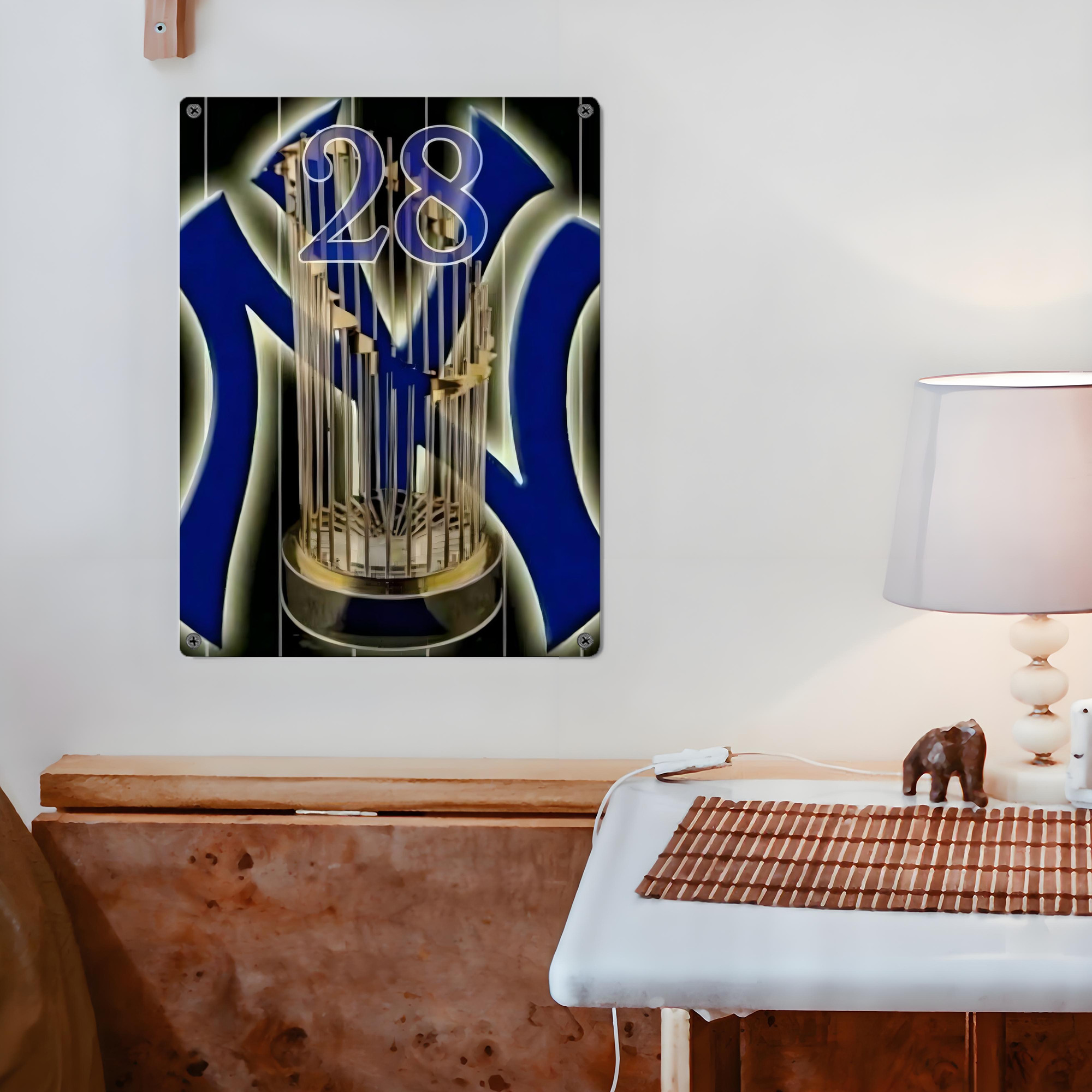 New York Yankees 172 Vintage Metal Tin Sign 12x16inch – Retro Wall Art Decor For Home, Bar, Kitchen, Bedroom, Office – Durable Iron Sheet Poster, Easy To Hang, Full-Color Printing