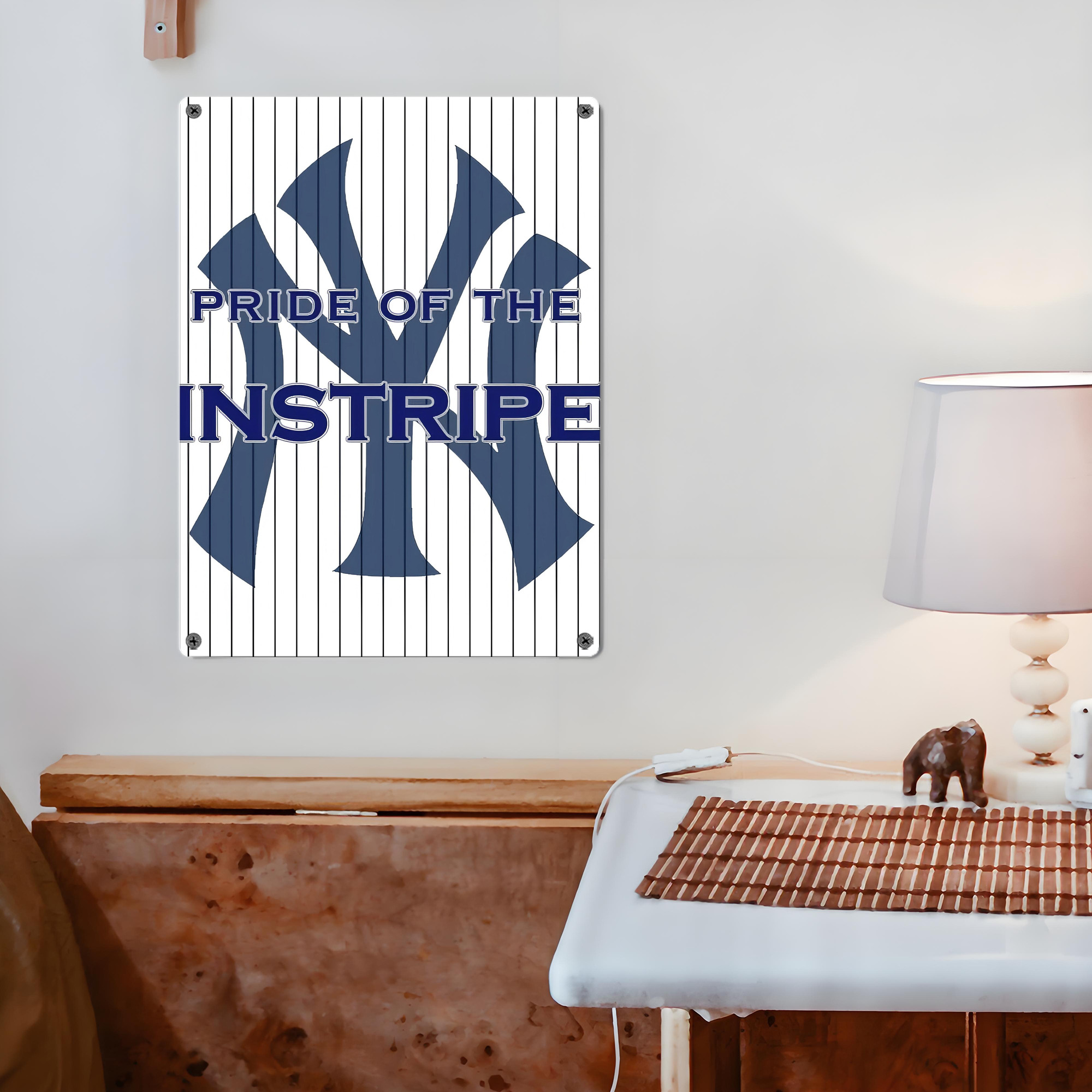 New York Yankees 267 Vintage Metal Tin Sign 12x16inch – Retro Wall Art Decor For Home, Bar, Kitchen, Bedroom, Office – Durable Iron Sheet Poster, Easy To Hang, Full-Color Printing