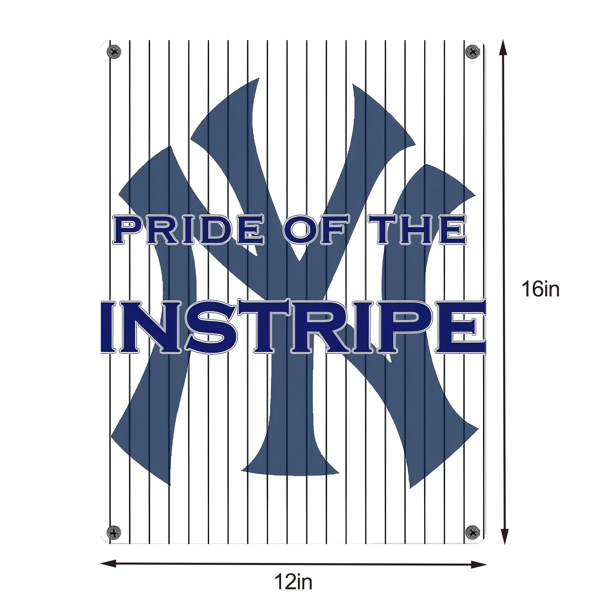 New York Yankees 267 Vintage Metal Tin Sign 12x16inch – Retro Wall Art Decor For Home, Bar, Kitchen, Bedroom, Office – Durable Iron Sheet Poster, Easy To Hang, Full-Color Printing