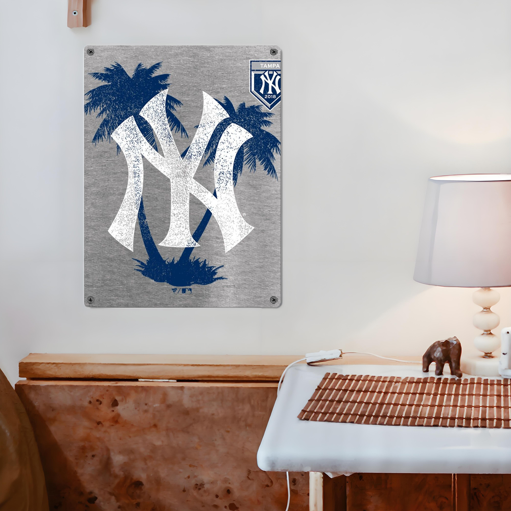 New York Yankees 338 Vintage Metal Tin Sign 12x16inch – Retro Wall Art Decor For Home, Bar, Kitchen, Bedroom, Office – Durable Iron Sheet Poster, Easy To Hang, Full-Color Printing