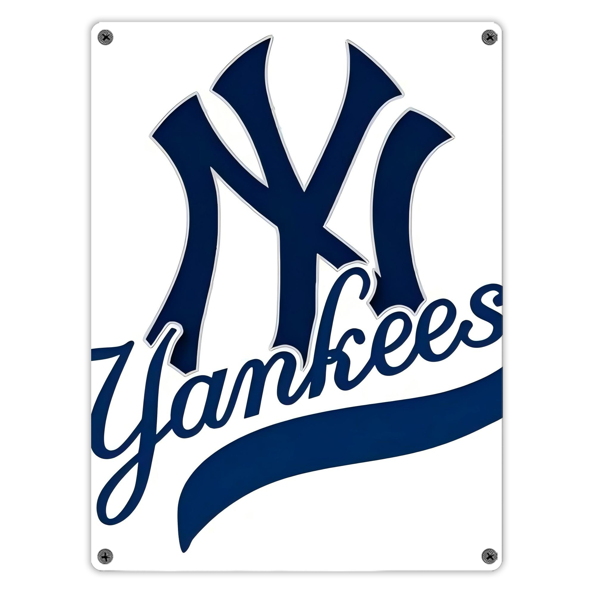 New York Yankees 116 Vintage Metal Tin Sign 12x16inch – Retro Wall Art Decor For Home, Bar, Kitchen, Bedroom, Office – Durable Iron Sheet Poster, Easy To Hang, Full-Color Printing