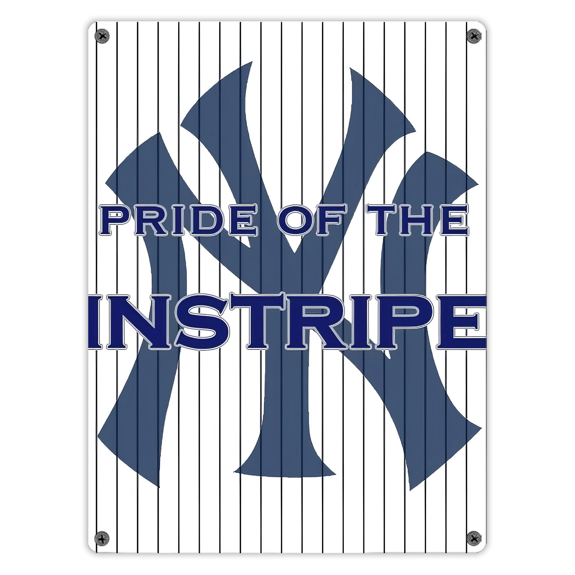 New York Yankees 267 Vintage Metal Tin Sign 12x16inch – Retro Wall Art Decor For Home, Bar, Kitchen, Bedroom, Office – Durable Iron Sheet Poster, Easy To Hang, Full-Color Printing