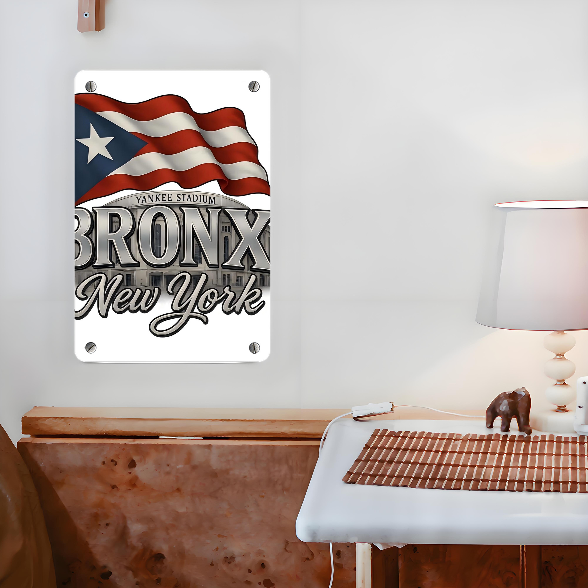 New York Yankees 245 Metal Tin Sign 8x12inch - High-Quality Full-Print Decorative Wall Art, Durable Rust-Resistant Metal Plaque For Living Room, Bedroom, Kitchen, Office, Bar Décor