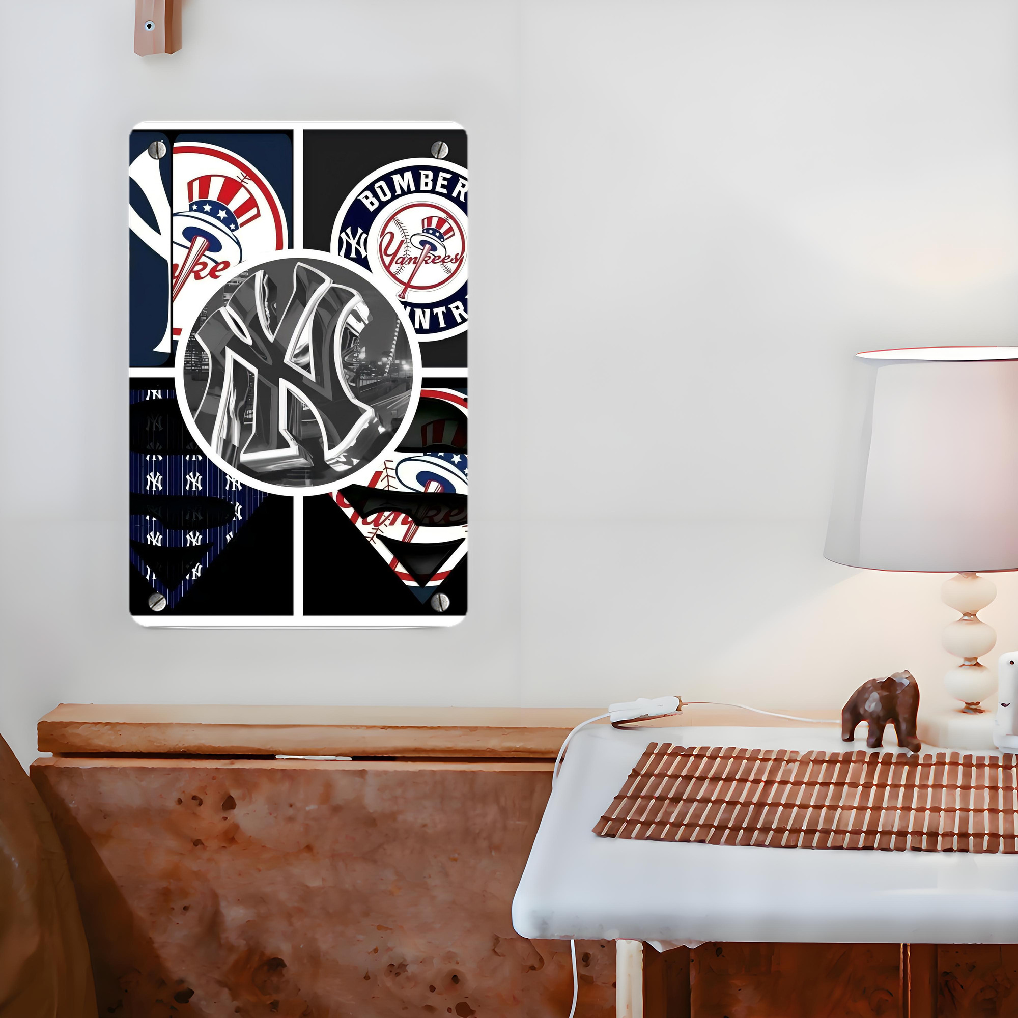 New York Yankees 269 Metal Tin Sign 8x12inch - High-Quality Full-Print Decorative Wall Art, Durable Rust-Resistant Metal Plaque For Living Room, Bedroom, Kitchen, Office, Bar Décor