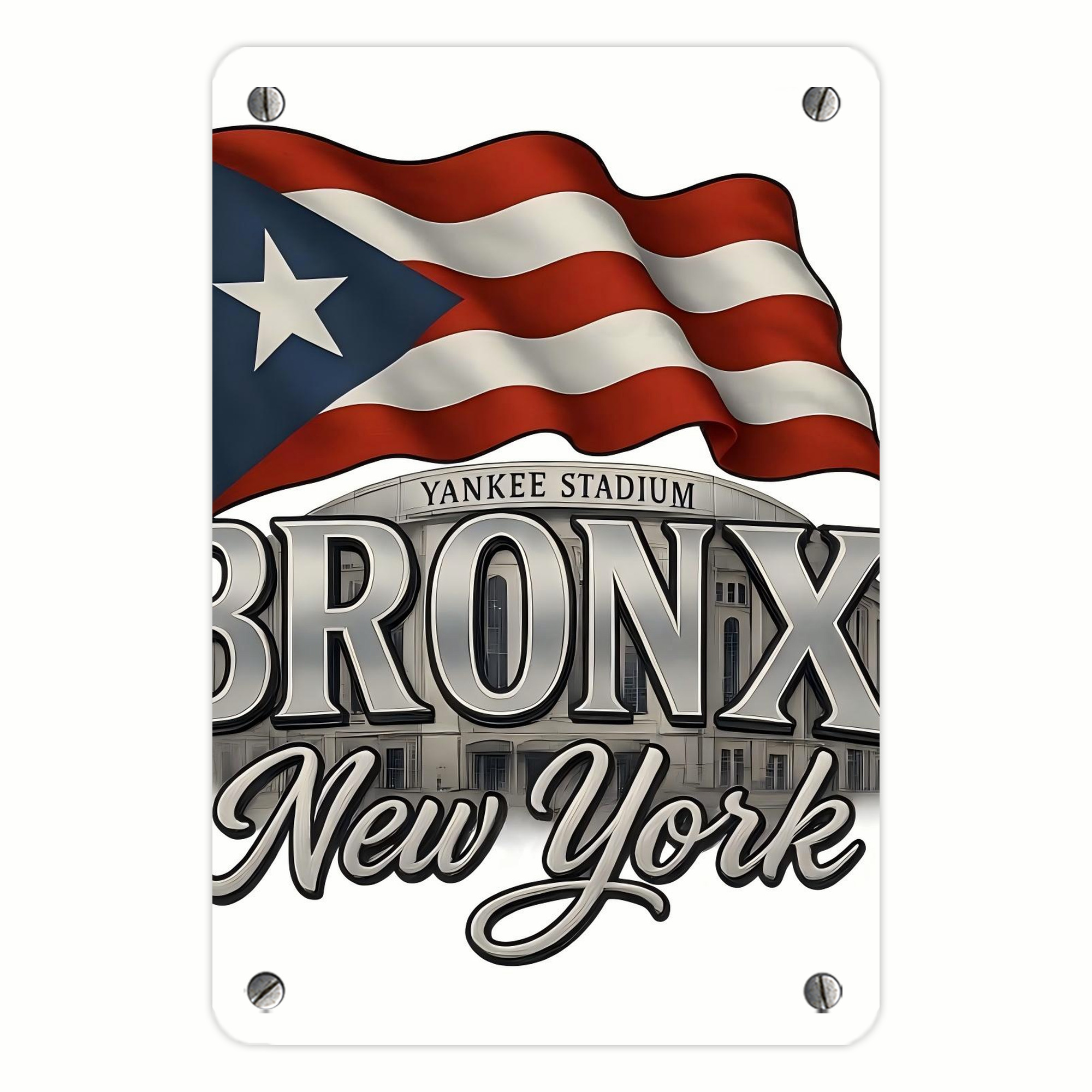 New York Yankees 245 Metal Tin Sign 8x12inch - High-Quality Full-Print Decorative Wall Art, Durable Rust-Resistant Metal Plaque For Living Room, Bedroom, Kitchen, Office, Bar Décor