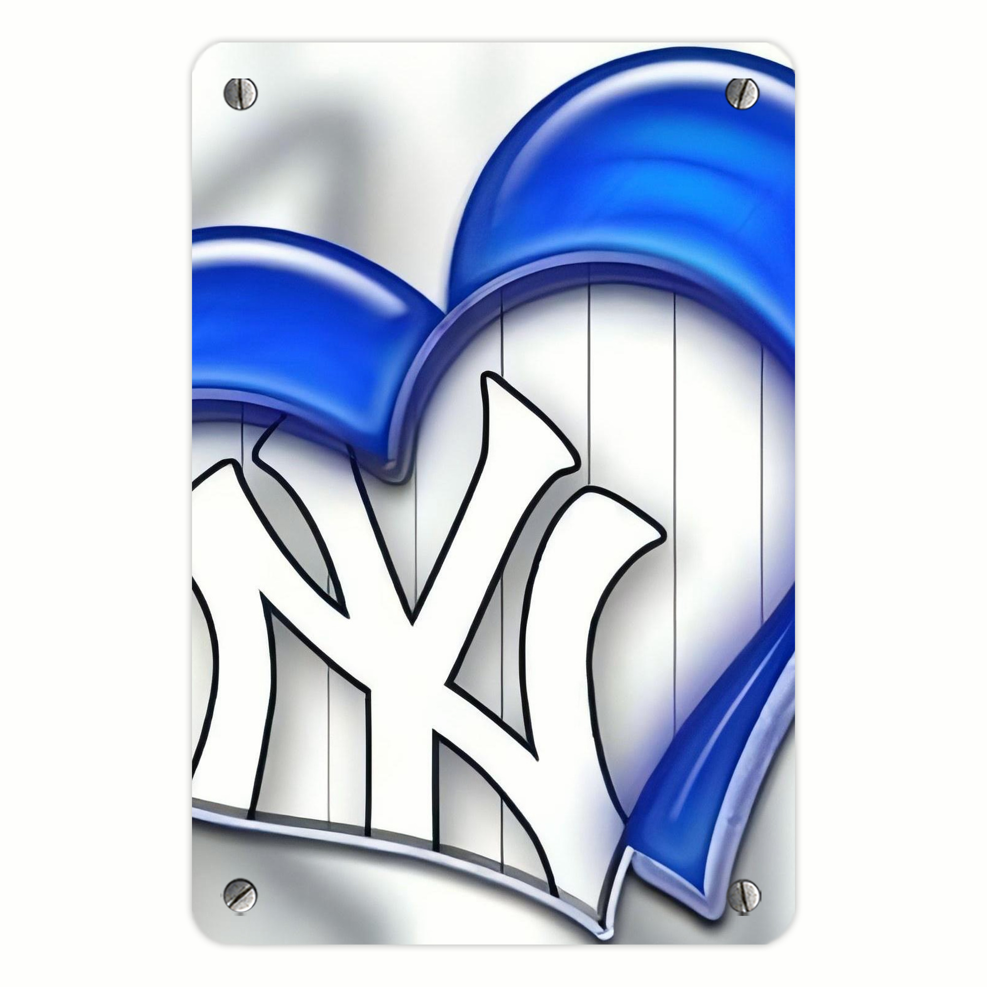 New York Yankees 310 Metal Tin Sign 8x12inch - High-Quality Full-Print Decorative Wall Art, Durable Rust-Resistant Metal Plaque For Living Room, Bedroom, Kitchen, Office, Bar Décor