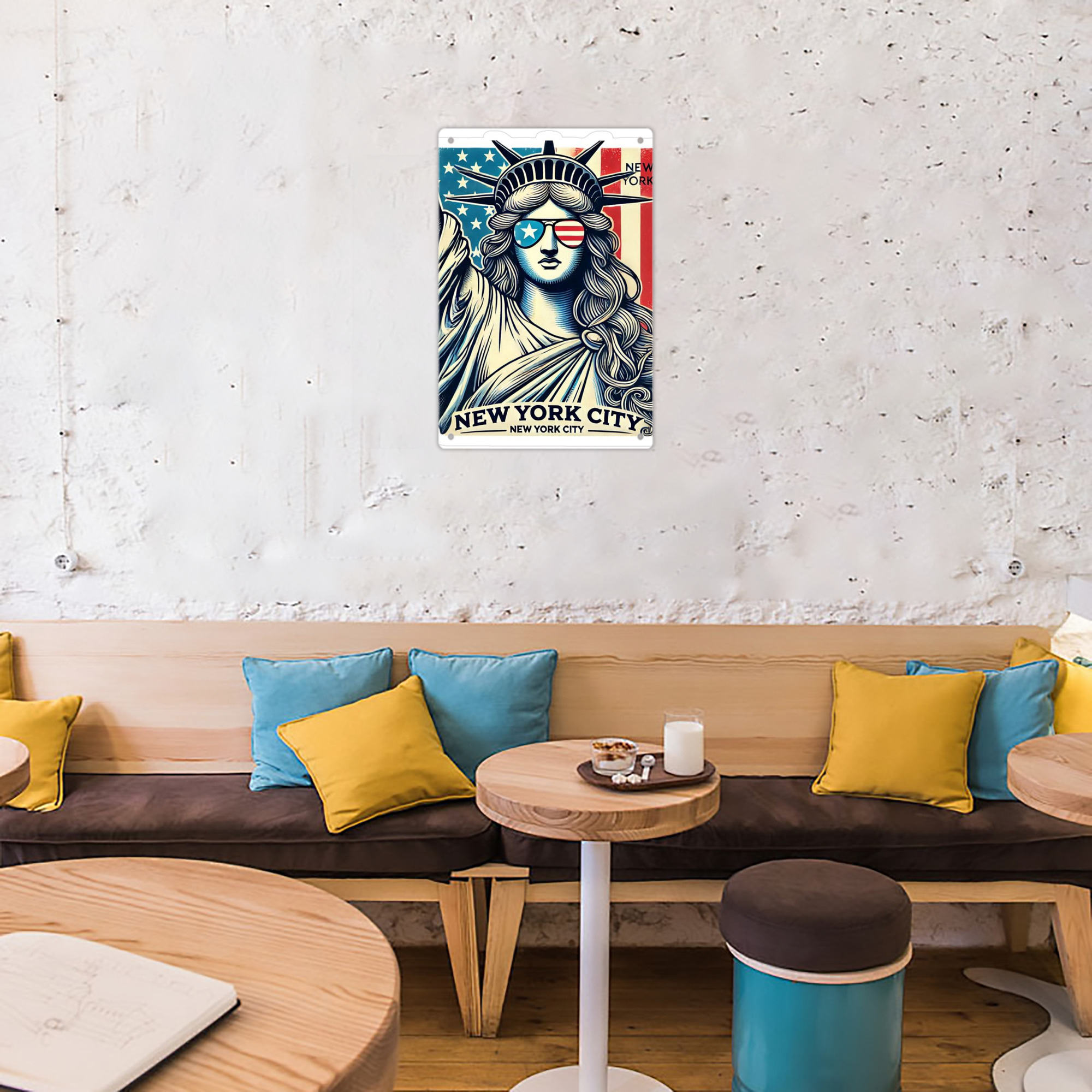 New York Yankees 114 8x12inch Vertical Aluminum Sign - Durable Fade-Resistant Indoor/Outdoor Safety & Information Plaque For Office, Hotel, Restaurant, Bar, Public Spaces