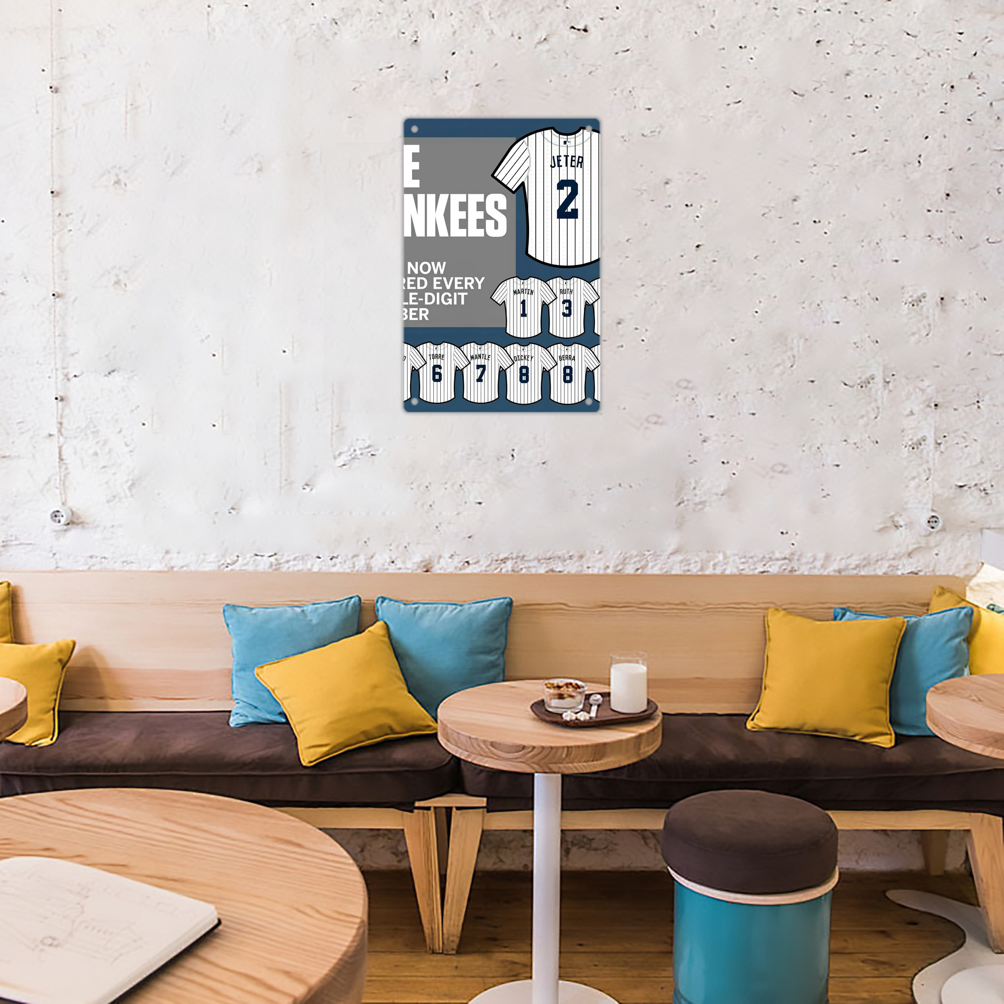 New York Yankees 235 8x12inch Vertical Aluminum Sign - Durable Fade-Resistant Indoor/Outdoor Safety & Information Plaque For Office, Hotel, Restaurant, Bar, Public Spaces