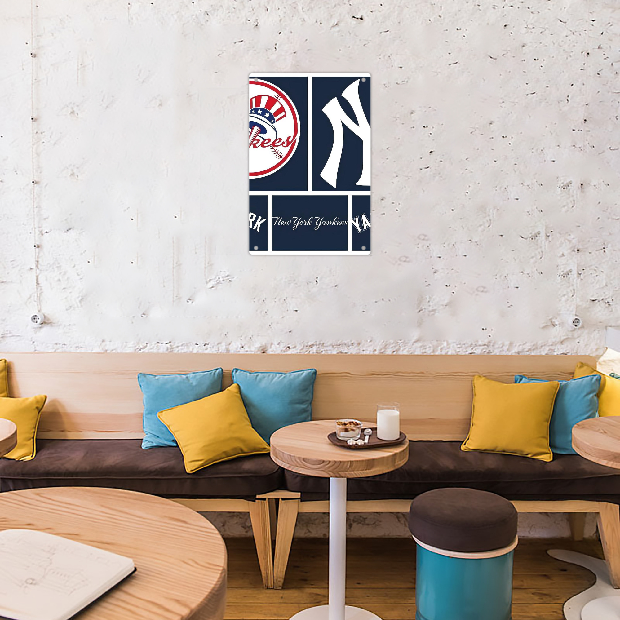 New York Yankees 247 8x12inch Vertical Aluminum Sign - Durable Fade-Resistant Indoor/Outdoor Safety & Information Plaque For Office, Hotel, Restaurant, Bar, Public Spaces