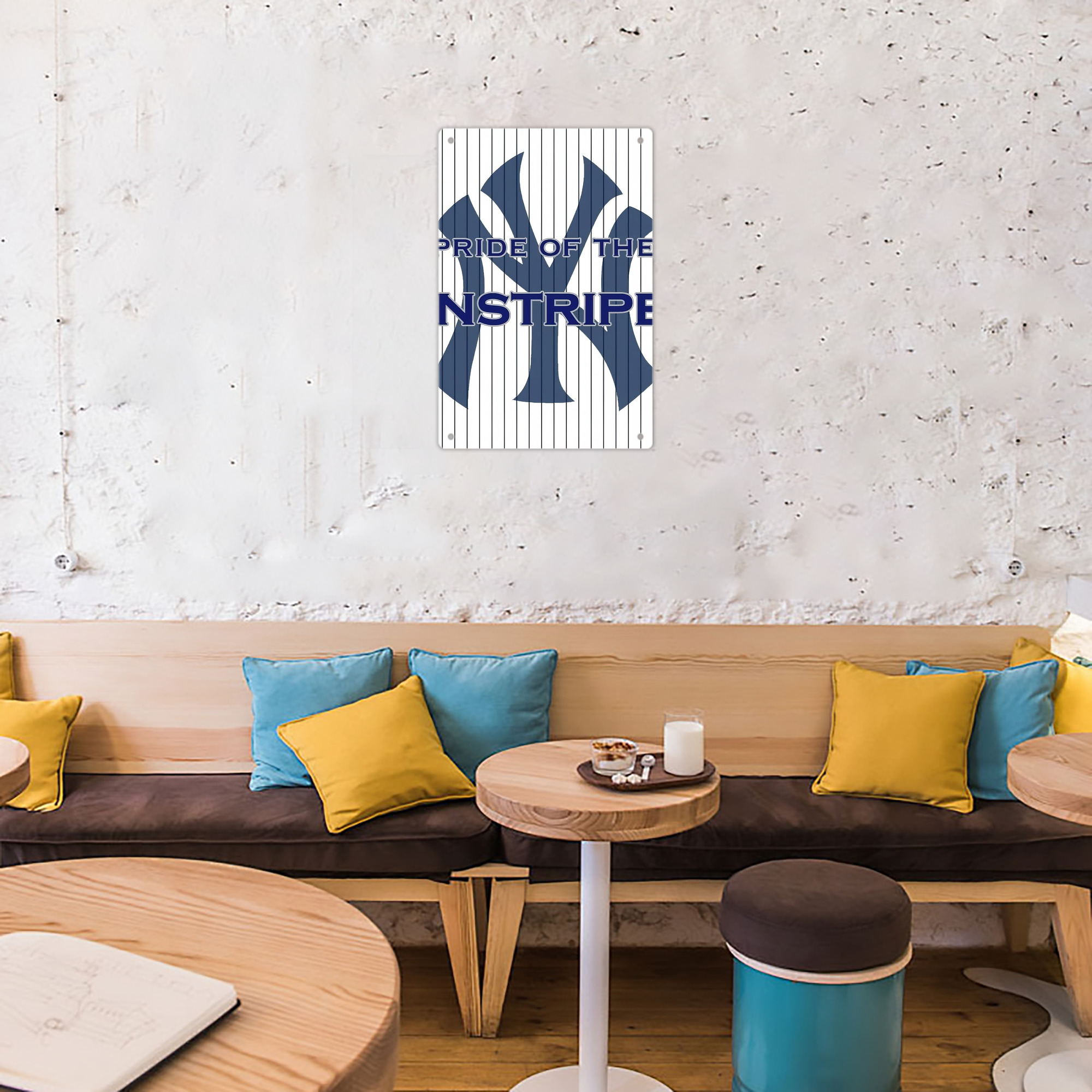 New York Yankees 337 8x12inch Vertical Aluminum Sign - Durable Fade-Resistant Indoor/Outdoor Safety & Information Plaque For Office, Hotel, Restaurant, Bar, Public Spaces
