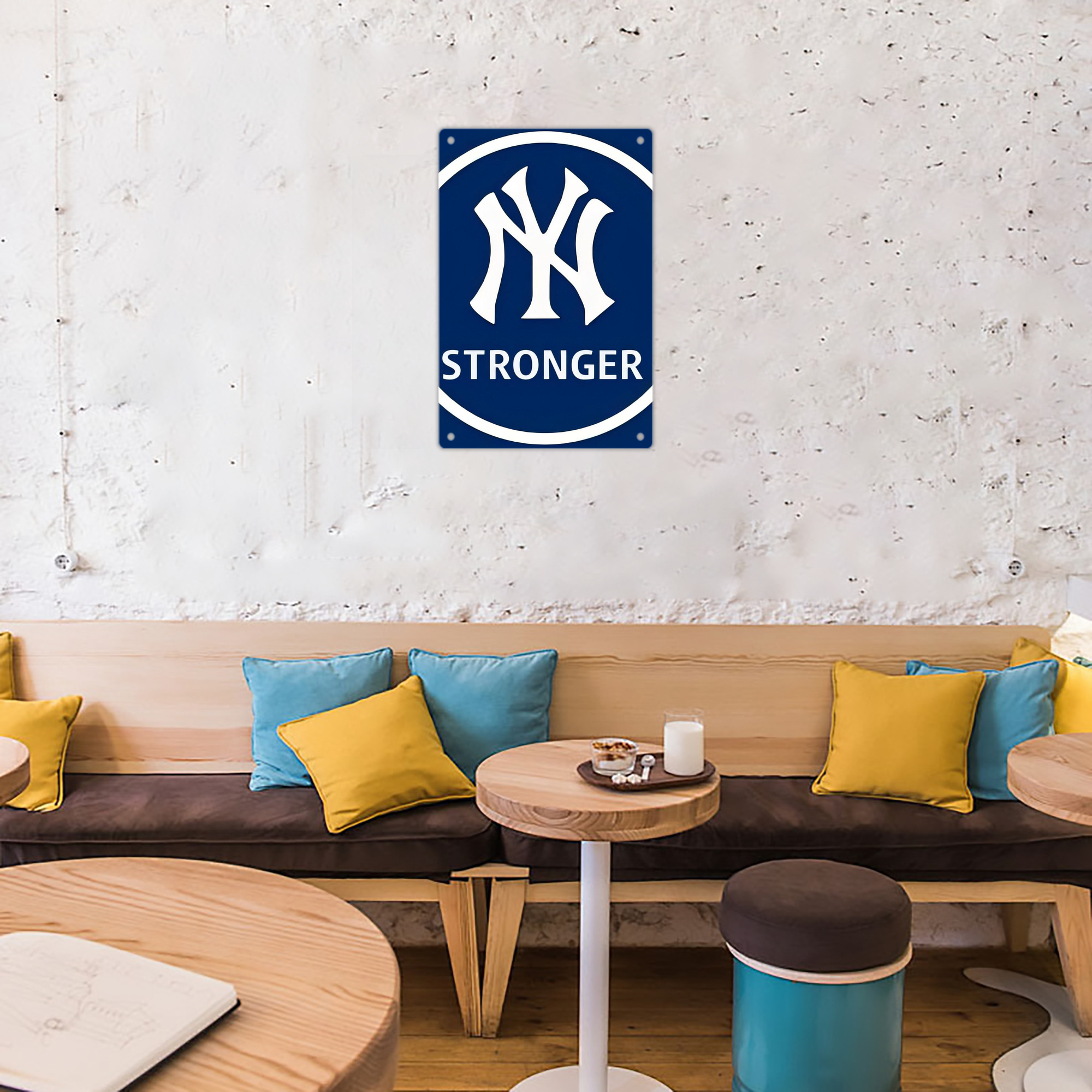 New York Yankees 346 8x12inch Vertical Aluminum Sign - Durable Fade-Resistant Indoor/Outdoor Safety & Information Plaque For Office, Hotel, Restaurant, Bar, Public Spaces