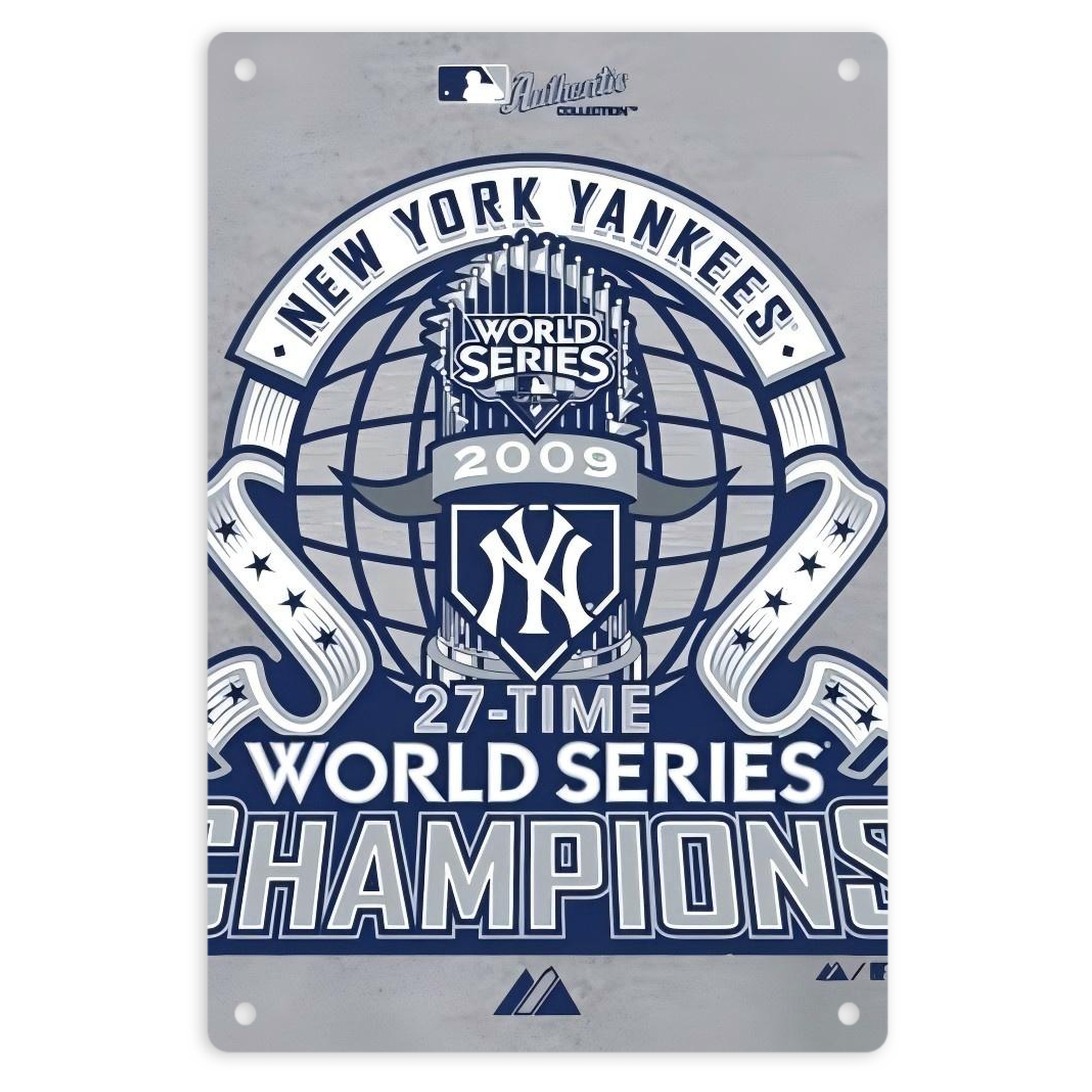 New York Yankees 207 8x12inch Vertical Aluminum Sign - Durable Fade-Resistant Indoor/Outdoor Safety & Information Plaque For Office, Hotel, Restaurant, Bar, Public Spaces
