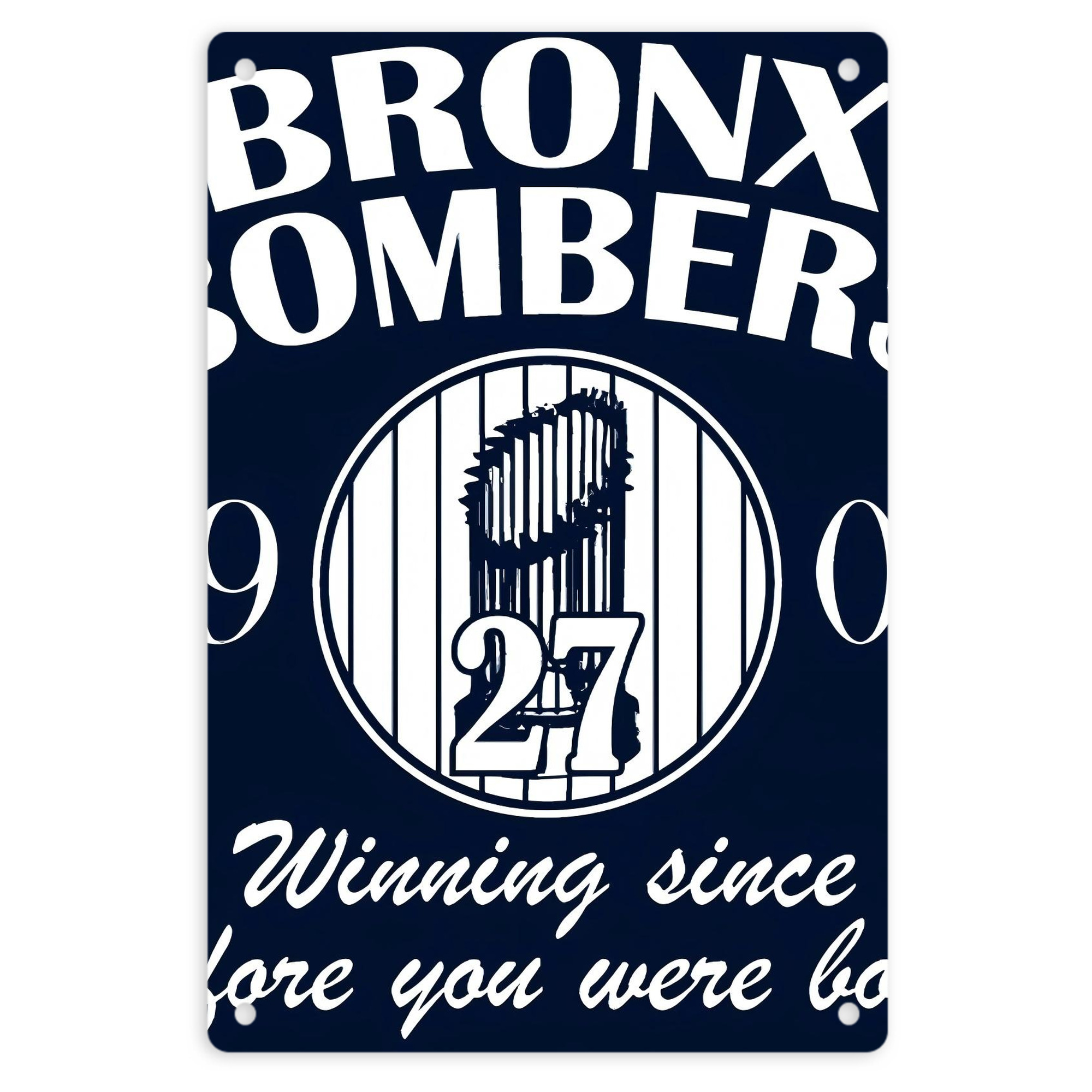 New York Yankees 240 8x12inch Vertical Aluminum Sign - Durable Fade-Resistant Indoor/Outdoor Safety & Information Plaque For Office, Hotel, Restaurant, Bar, Public Spaces