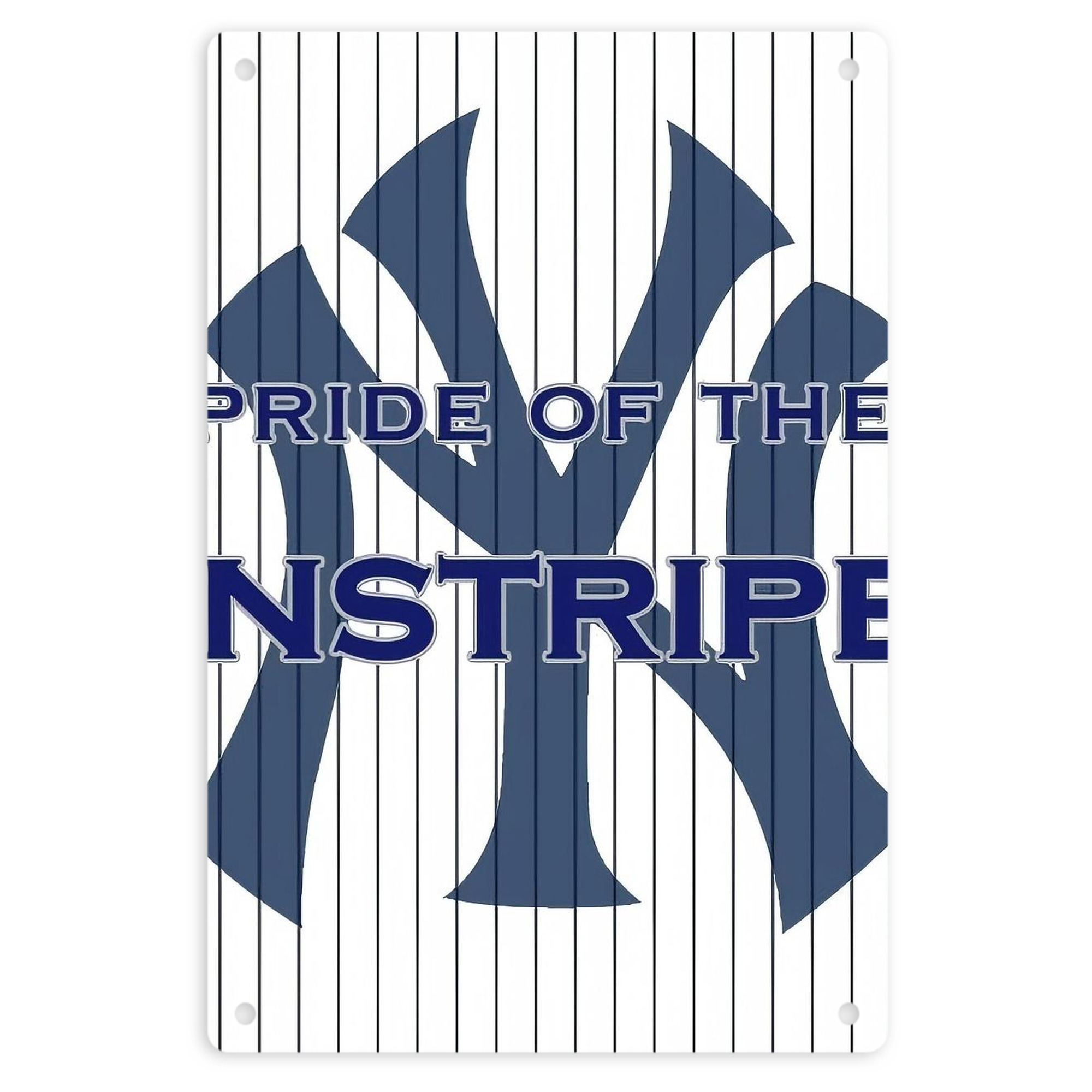 New York Yankees 337 8x12inch Vertical Aluminum Sign - Durable Fade-Resistant Indoor/Outdoor Safety & Information Plaque For Office, Hotel, Restaurant, Bar, Public Spaces