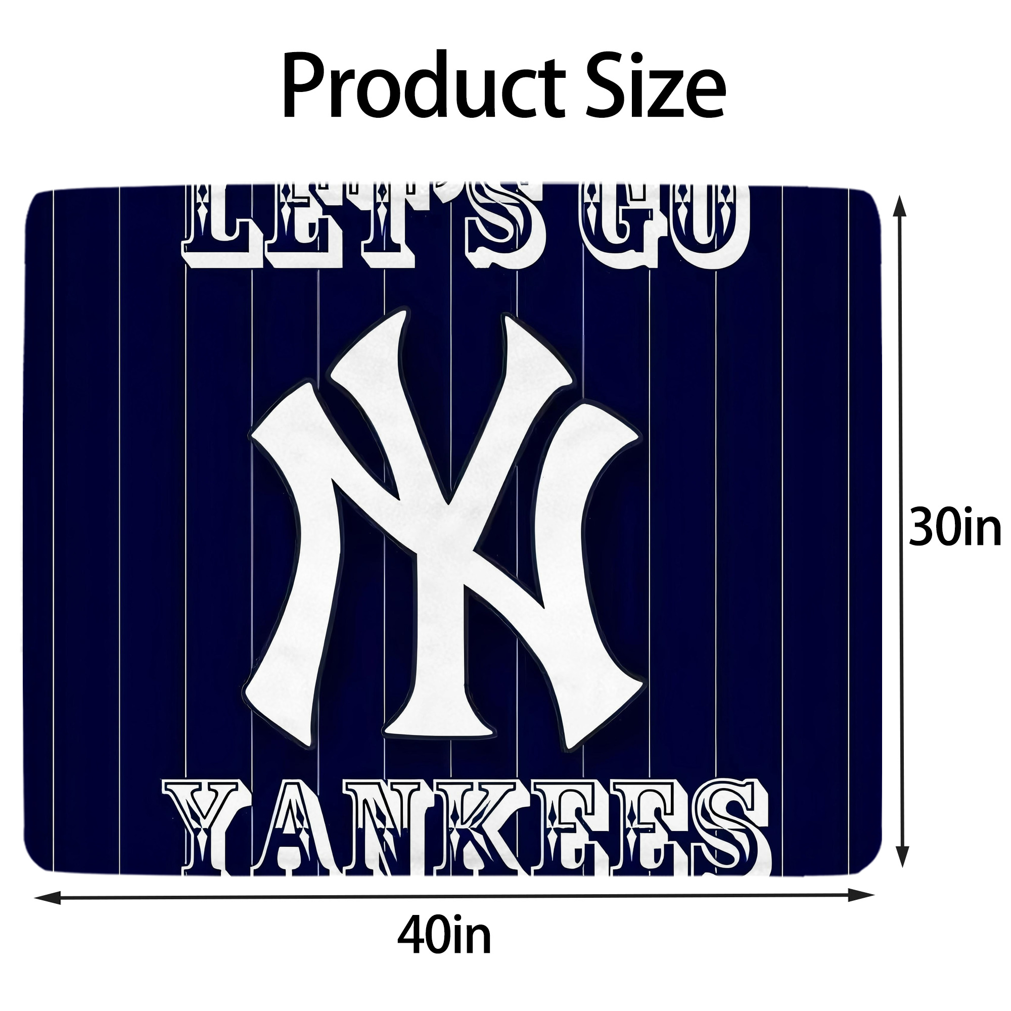 New York Yankees 237 Soft Plush Fleece Blanket 30x40 Inch - 300GSM Flannel, Ultra Soft & Warm, Lightweight & Durable, Perfect For Kids, Adults, Couch, Bed, Camping, Travel, Gift For Family & Friends